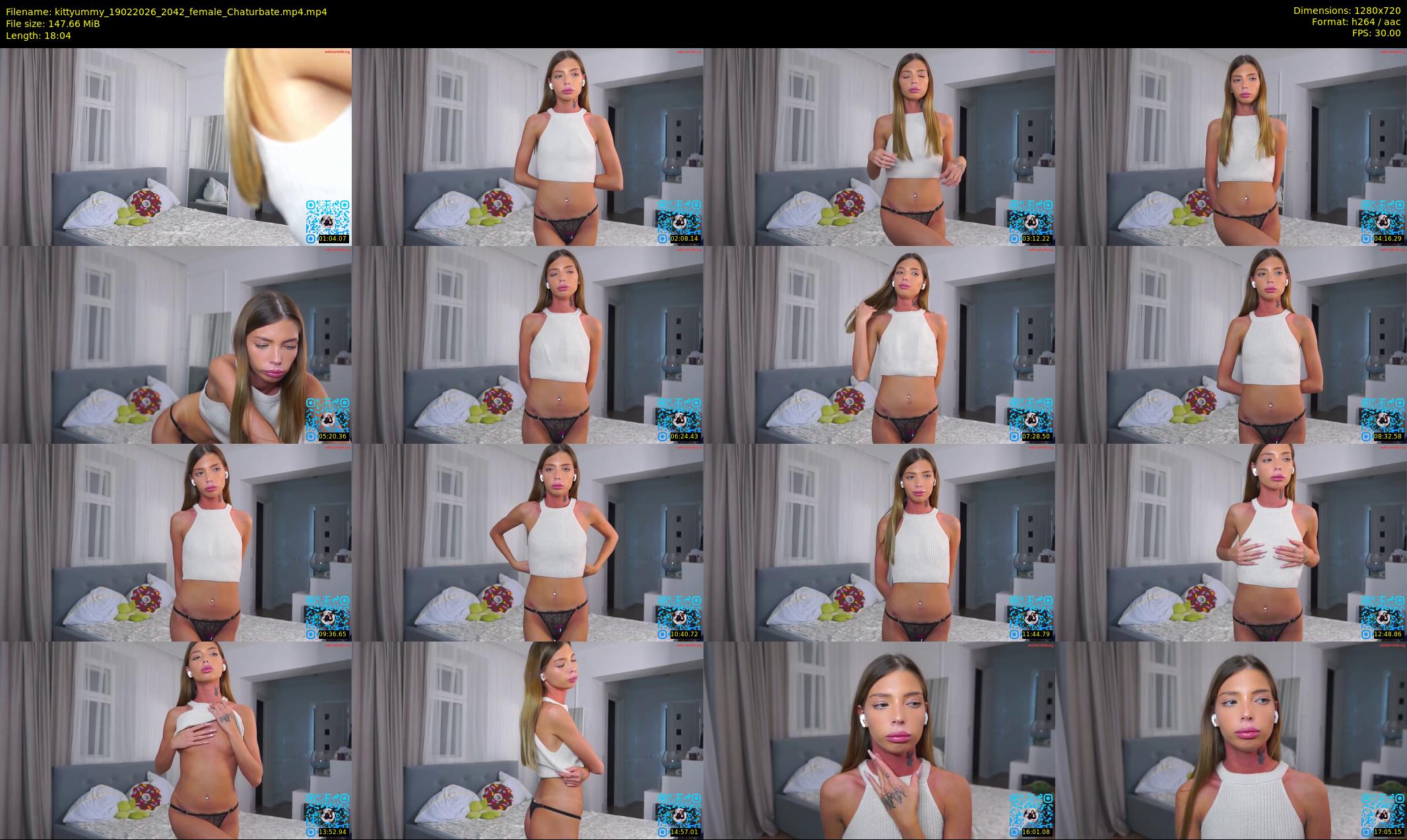 kittyummy — 19 minute Chaturbate female cam show recording, 720p, Feb 19, 2026