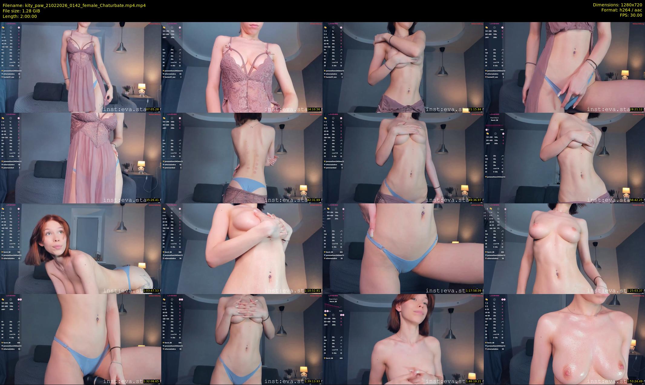 kity_paw — 120 minute Chaturbate female cam show recording, 720p, Feb 21, 2026