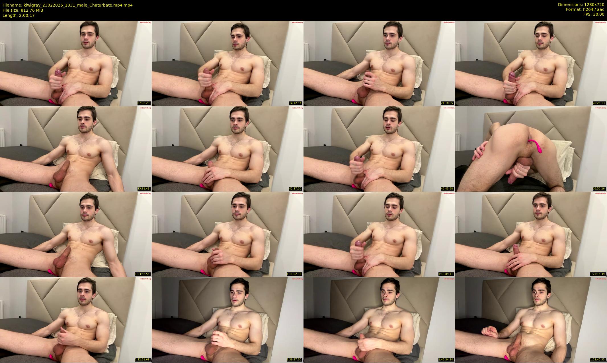 kiwigray — 121 minute Chaturbate male cam show recording, 720p, Feb 23, 2026