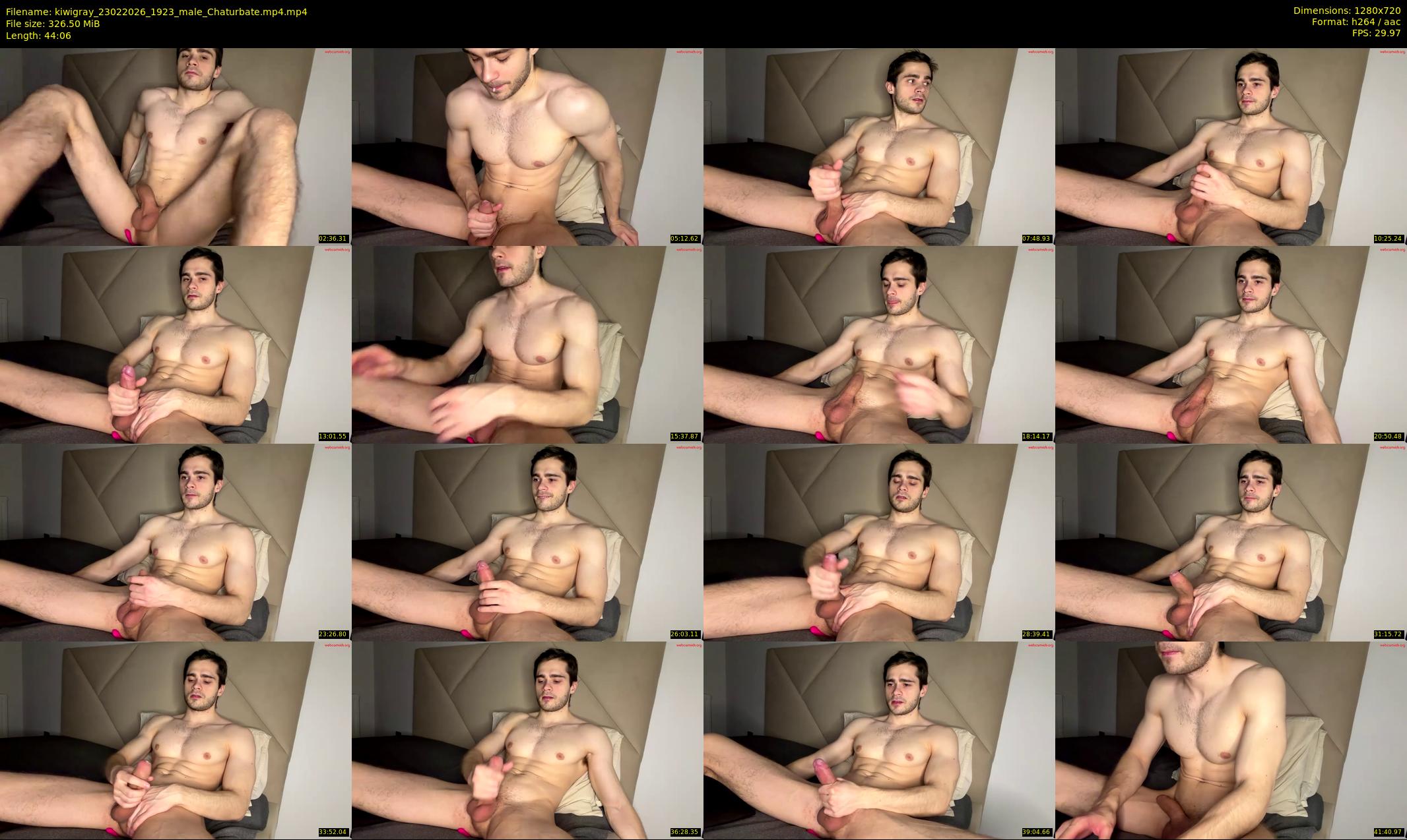 kiwigray — 45 minute Chaturbate male cam show recording, 720p, Feb 23, 2026