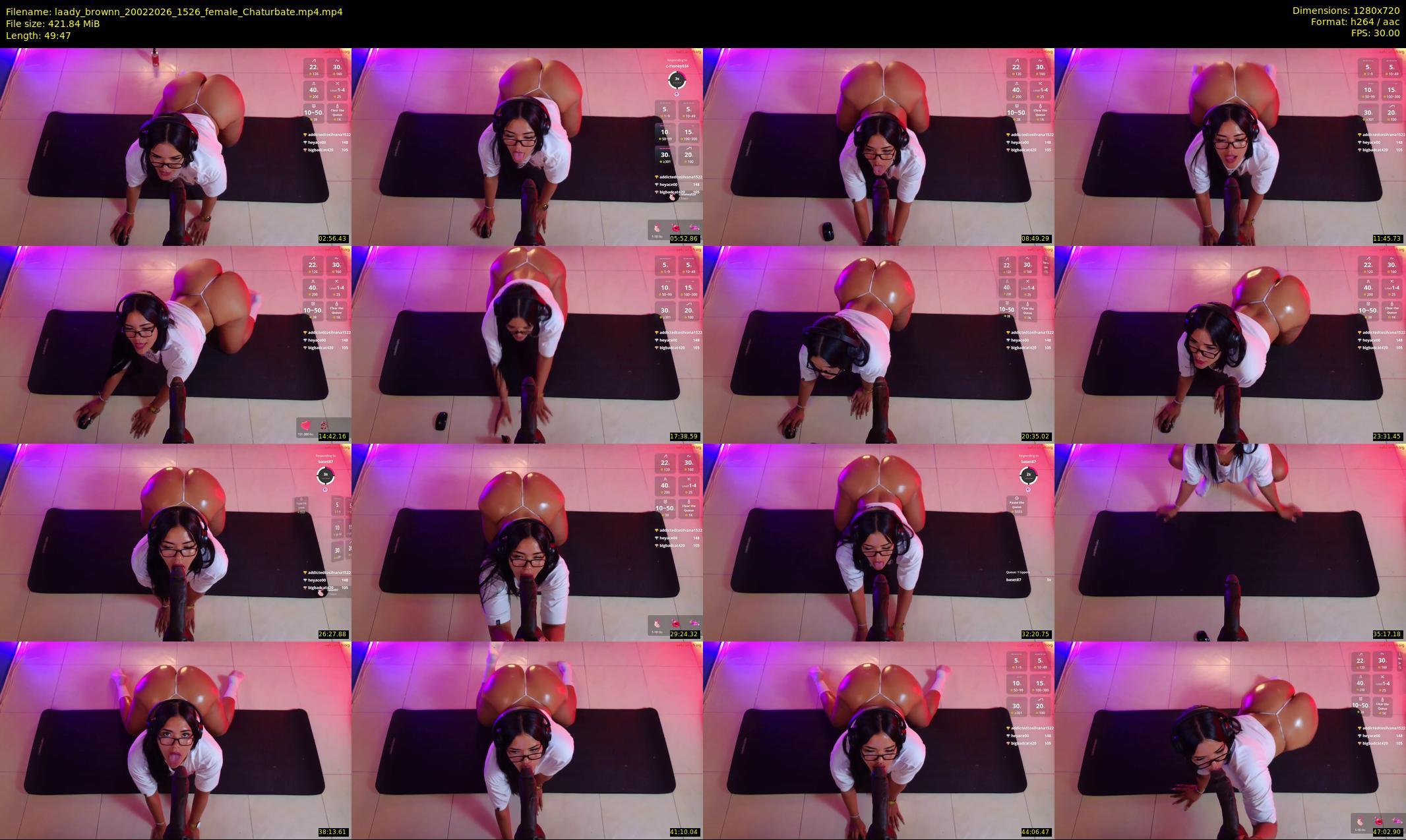 laady_brownn — 50 minute Chaturbate female cam show recording, 720p, Feb 20, 2026