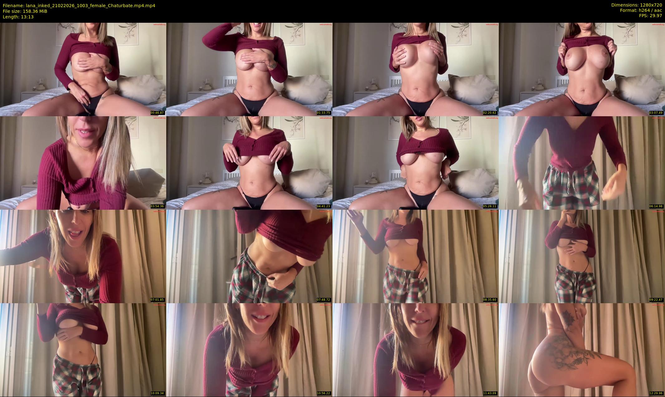 lana_inked — 14 minute Chaturbate female cam show recording, 720p, Feb 21, 2026