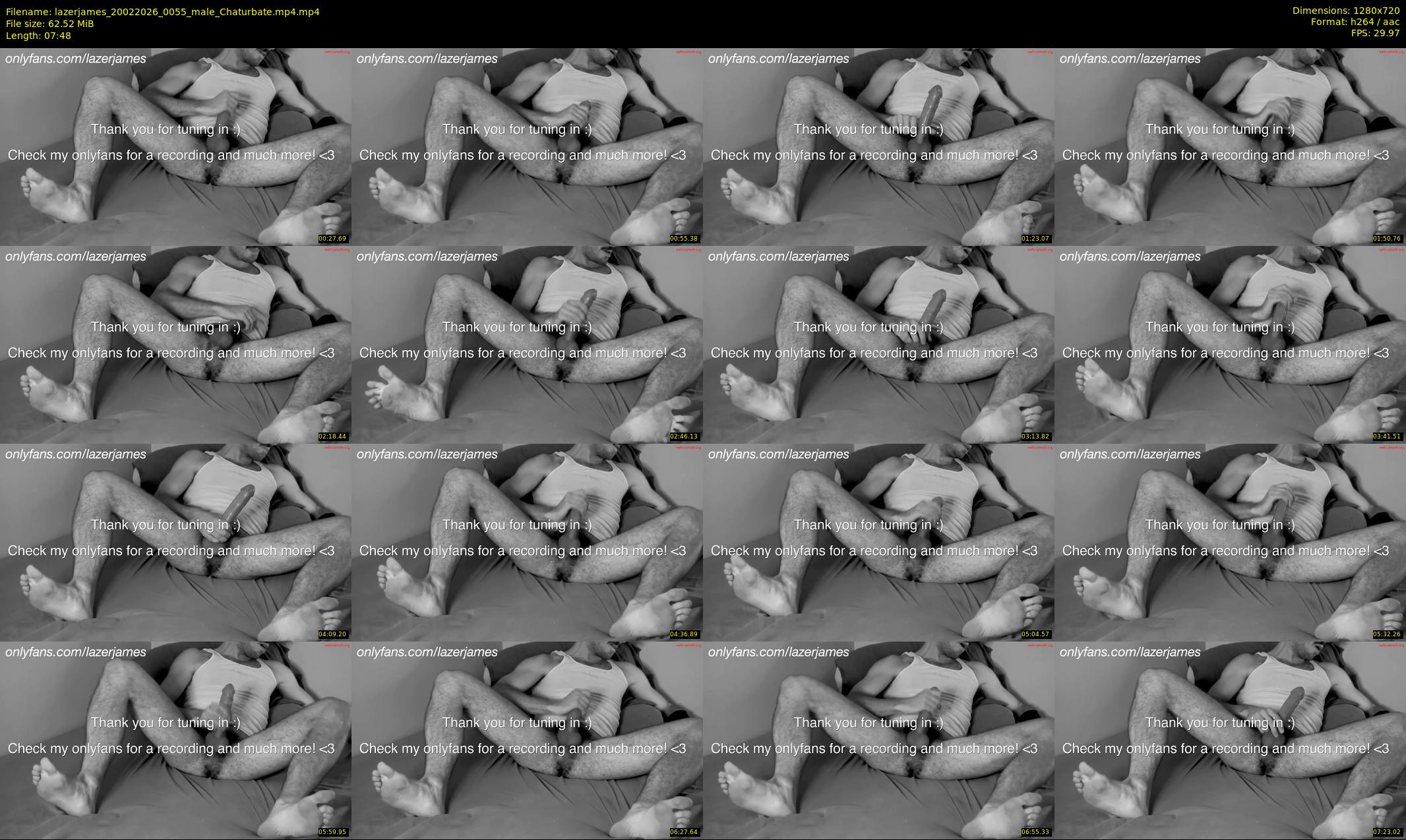 lazerjames — 8 minute Chaturbate male cam show recording, 720p, Feb 20, 2026