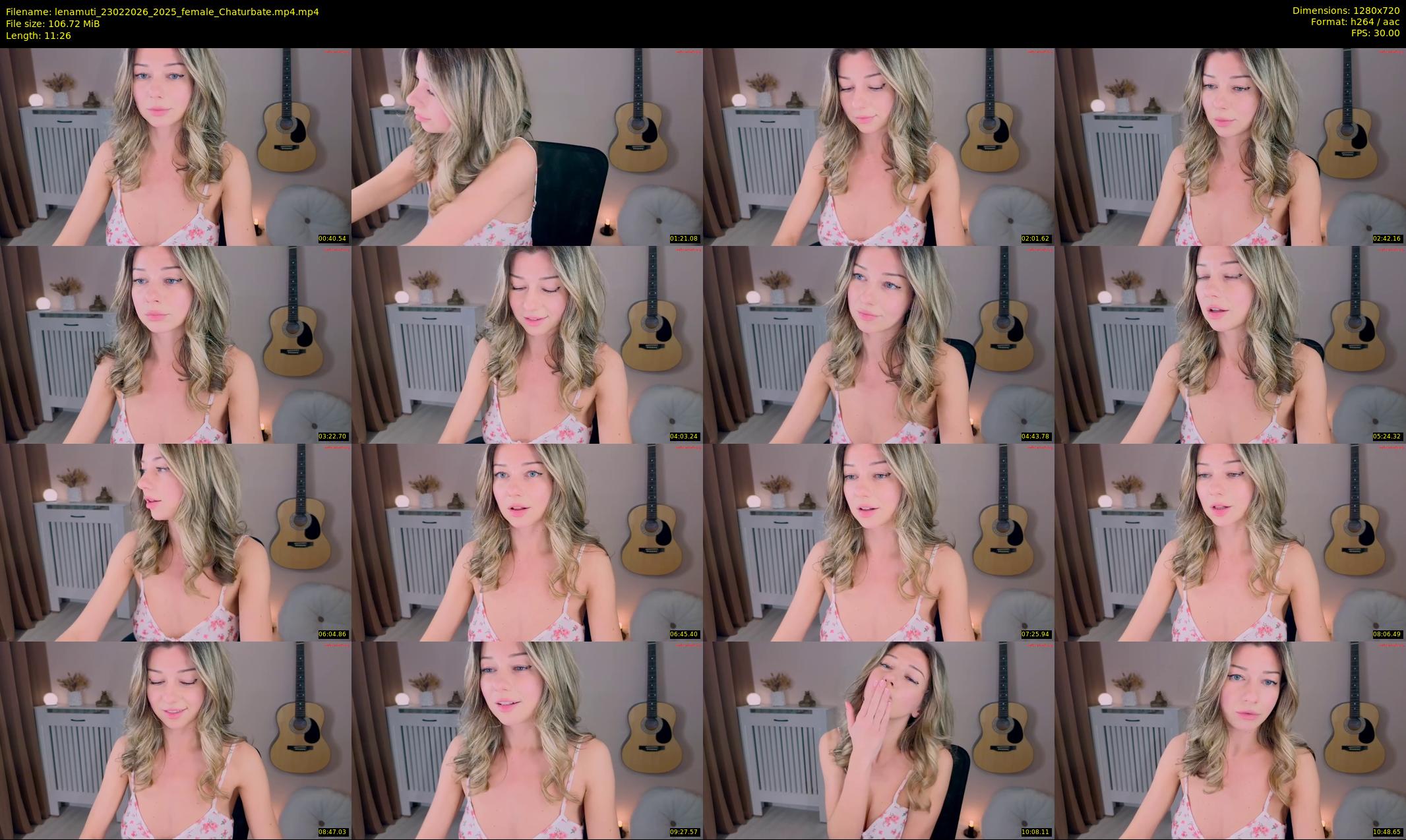 lenamuti — 12 minute Chaturbate female cam show recording, 720p, Feb 23, 2026