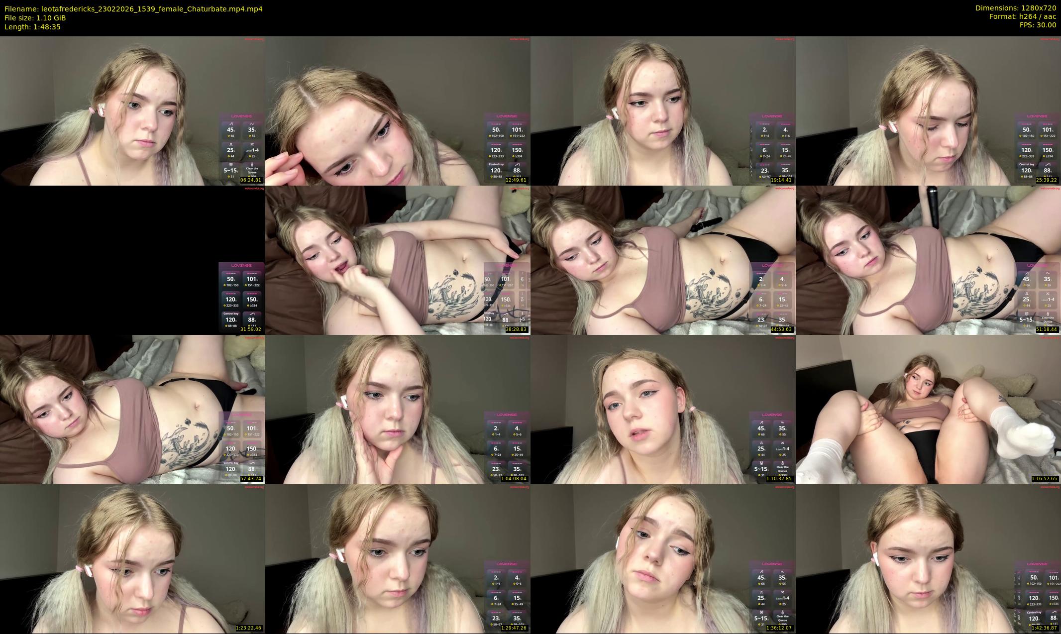 leotafredericks — 109 minute Chaturbate female cam show recording, 720p, Feb 23, 2026