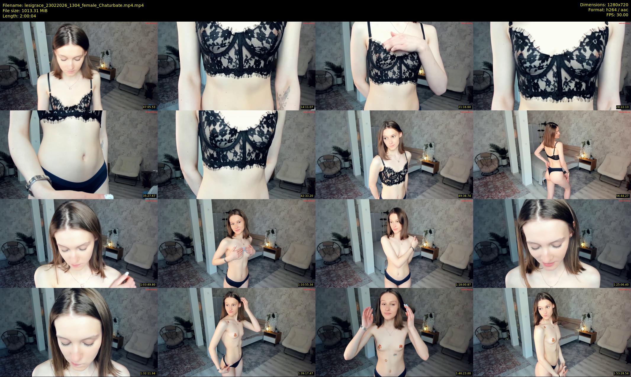 lesigrace — 121 minute Chaturbate female cam show recording, 720p, Feb 23, 2026