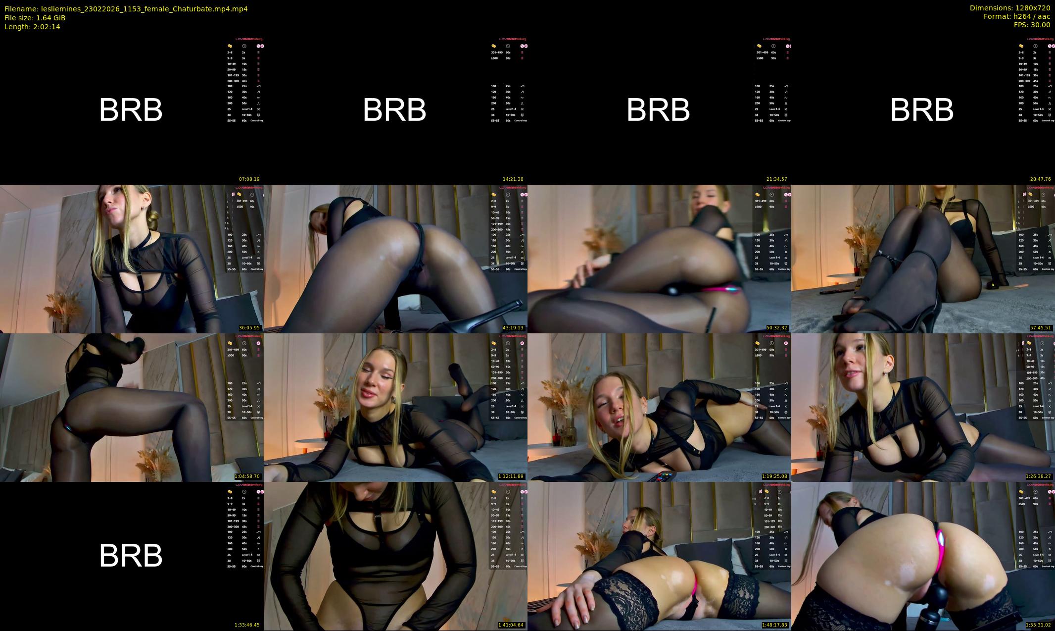 lesliemines — 123 minute Chaturbate female cam show recording, 720p, Feb 23, 2026