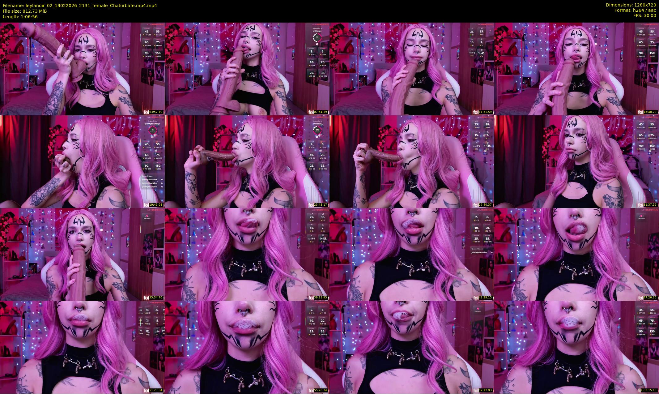 leylanoir_02 — 67 minute Chaturbate female cam show recording, 720p, Feb 19, 2026
