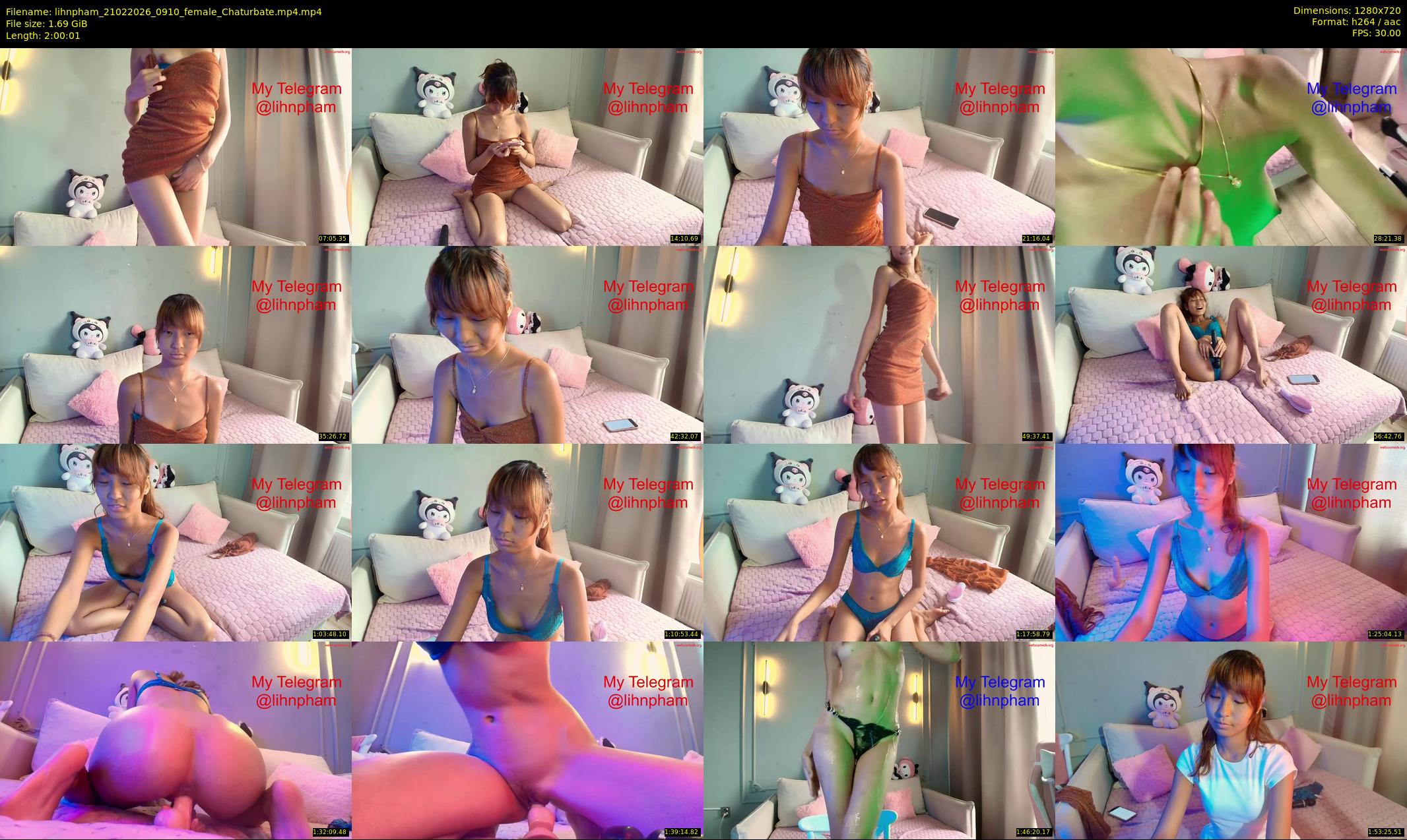 lihnpham — 121 minute Chaturbate female cam show recording, 720p, Feb 21, 2026