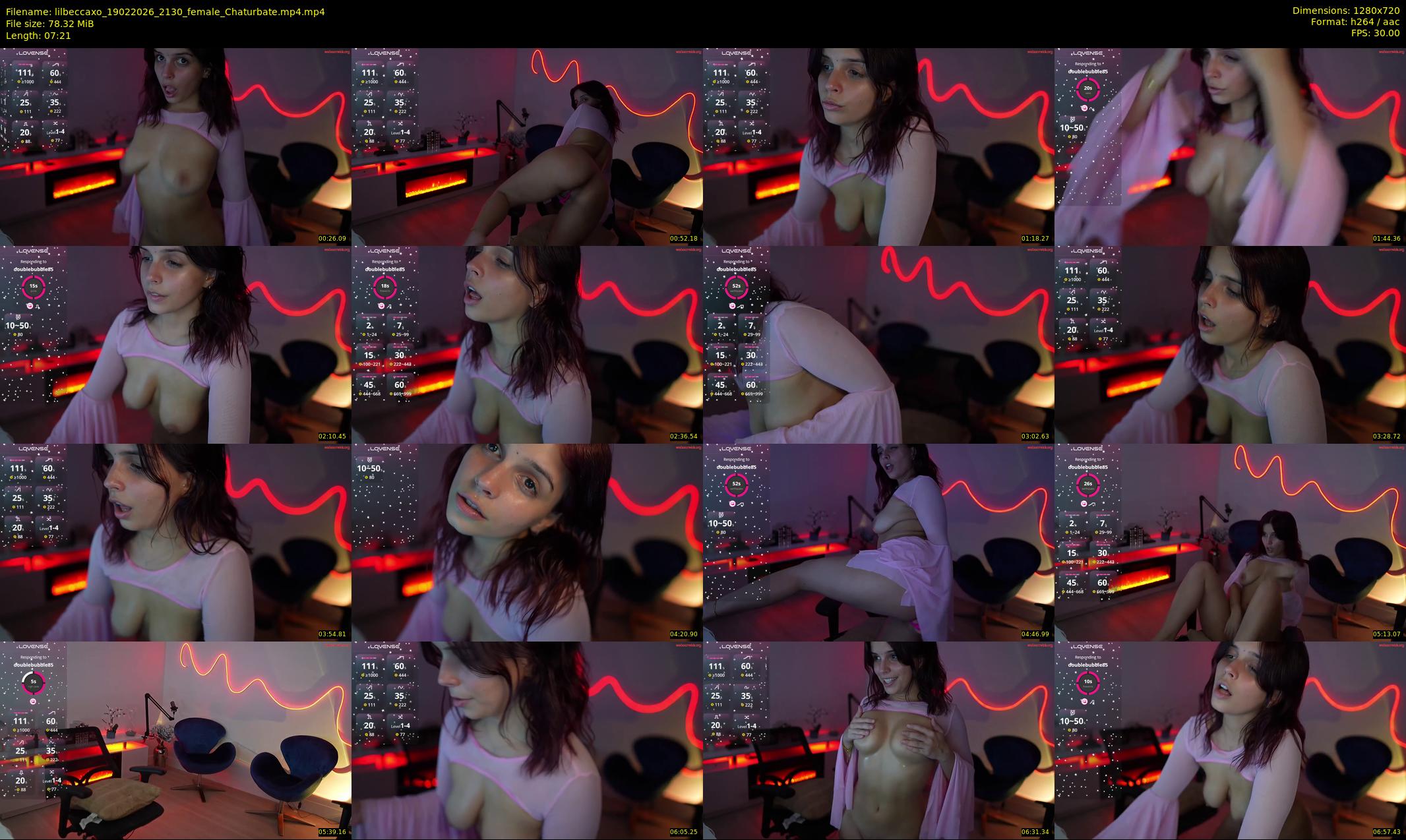 lilbeccaxo — 8 minute Chaturbate female cam show recording, 720p, Feb 19, 2026