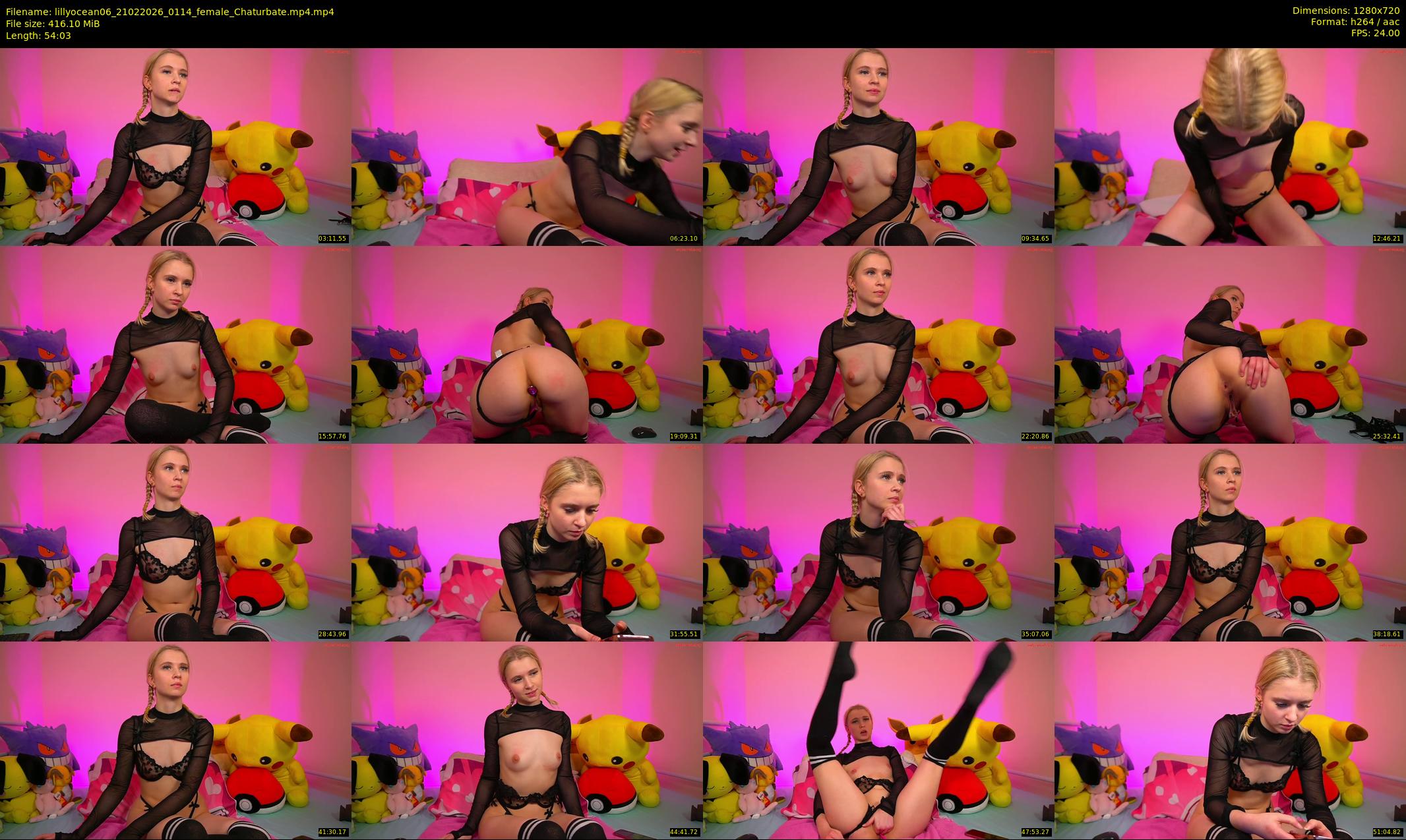 lillyocean06 — 55 minute Chaturbate female cam show recording, 720p, Feb 21, 2026