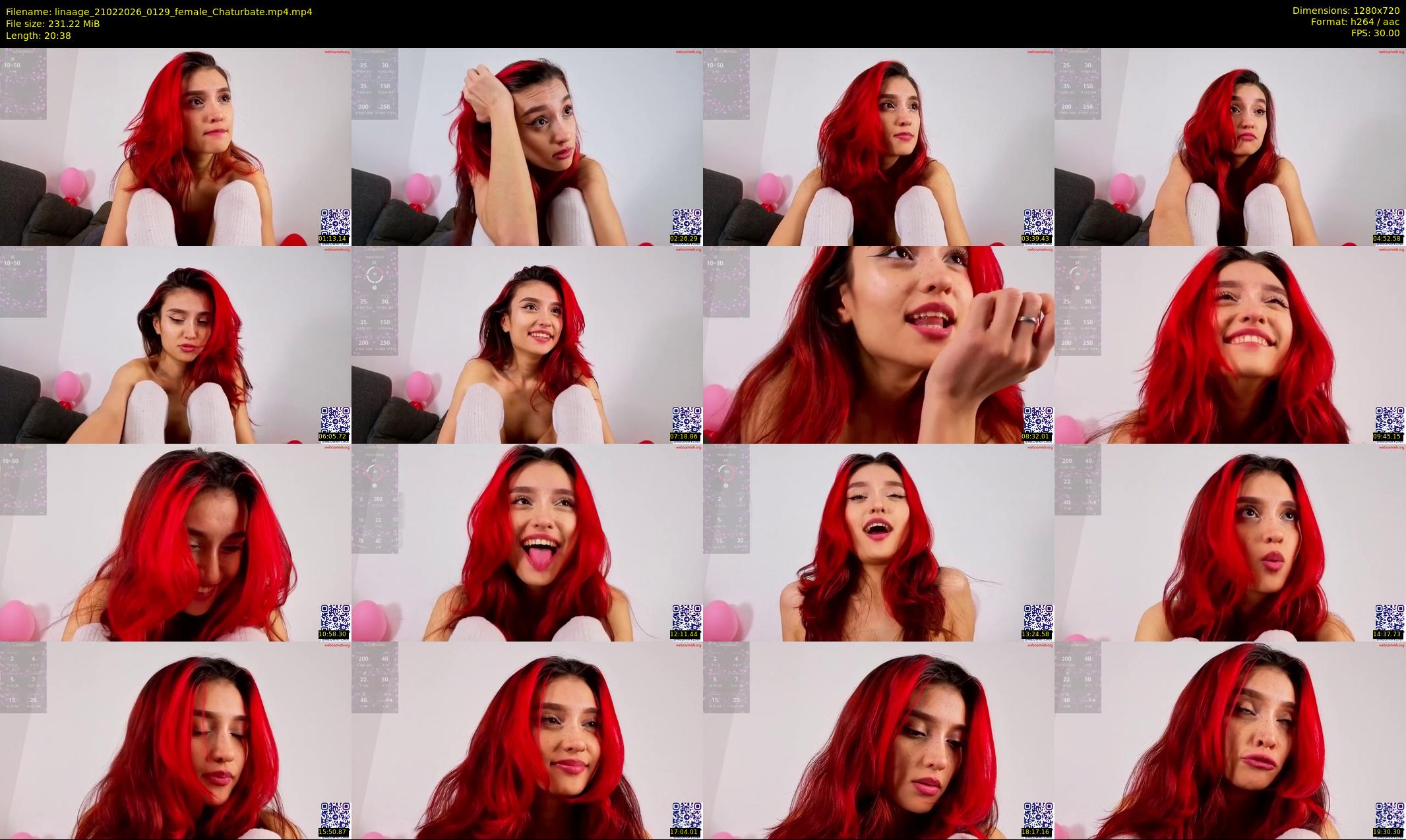 linaage — 21 minute Chaturbate female cam show recording, 720p, Feb 21, 2026