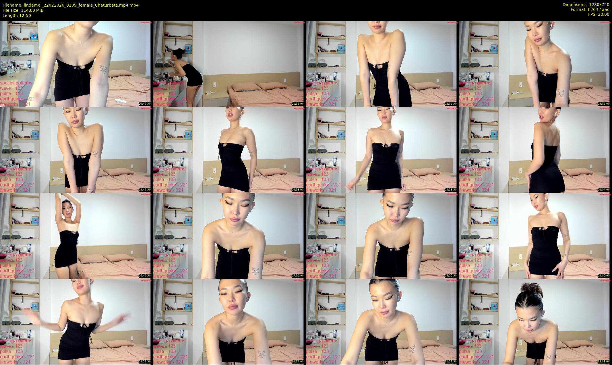 lindamei — 13 minute Chaturbate female cam show recording, 720p, Feb 22, 2026