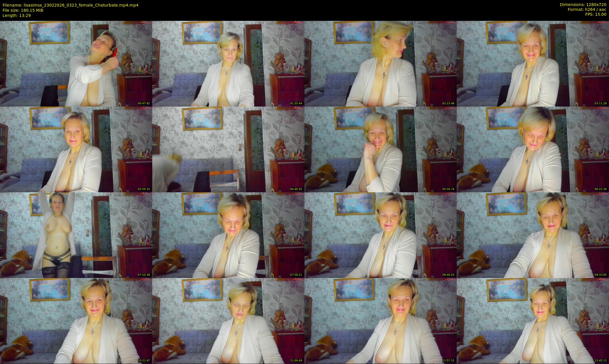 lisasimsx — 14 minute Chaturbate female cam show recording, 720p, Feb 23, 2026