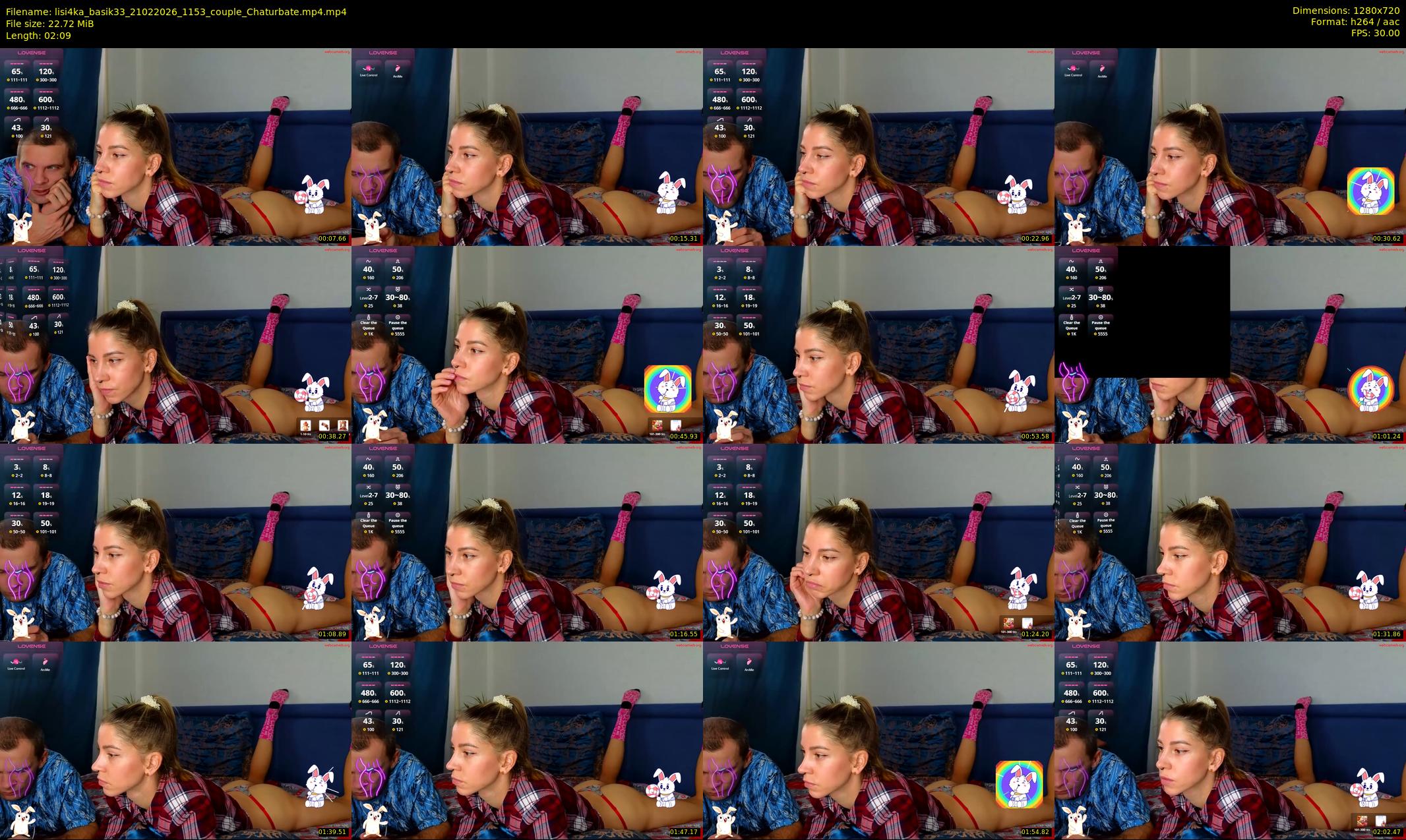 lisi4ka_basik33 — 3 minute Chaturbate couple cam show recording, 720p, Feb 21, 2026