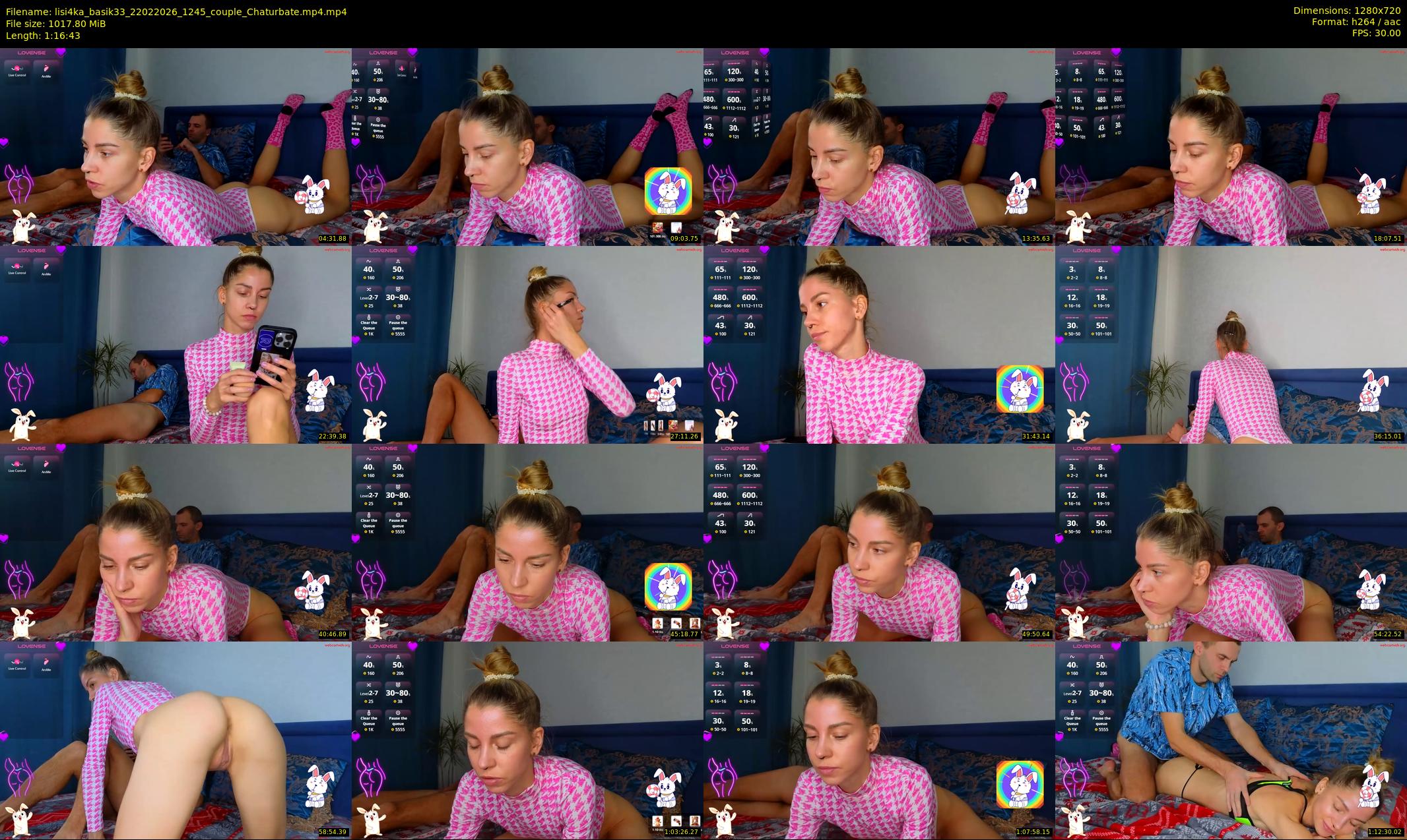 lisi4ka_basik33 — 77 minute Chaturbate couple cam show recording, 720p, Feb 22, 2026