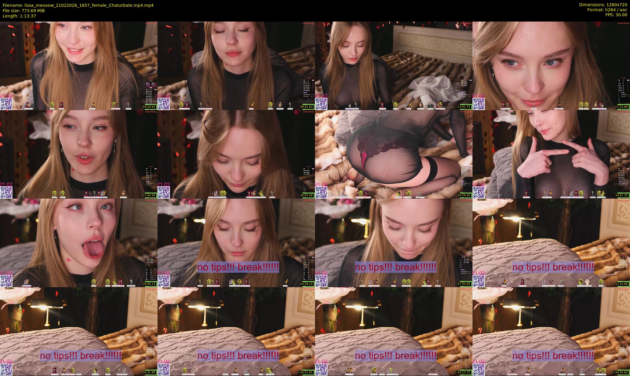 lissa_meooow — 74 minute Chaturbate female cam show recording, 720p, Feb 21, 2026