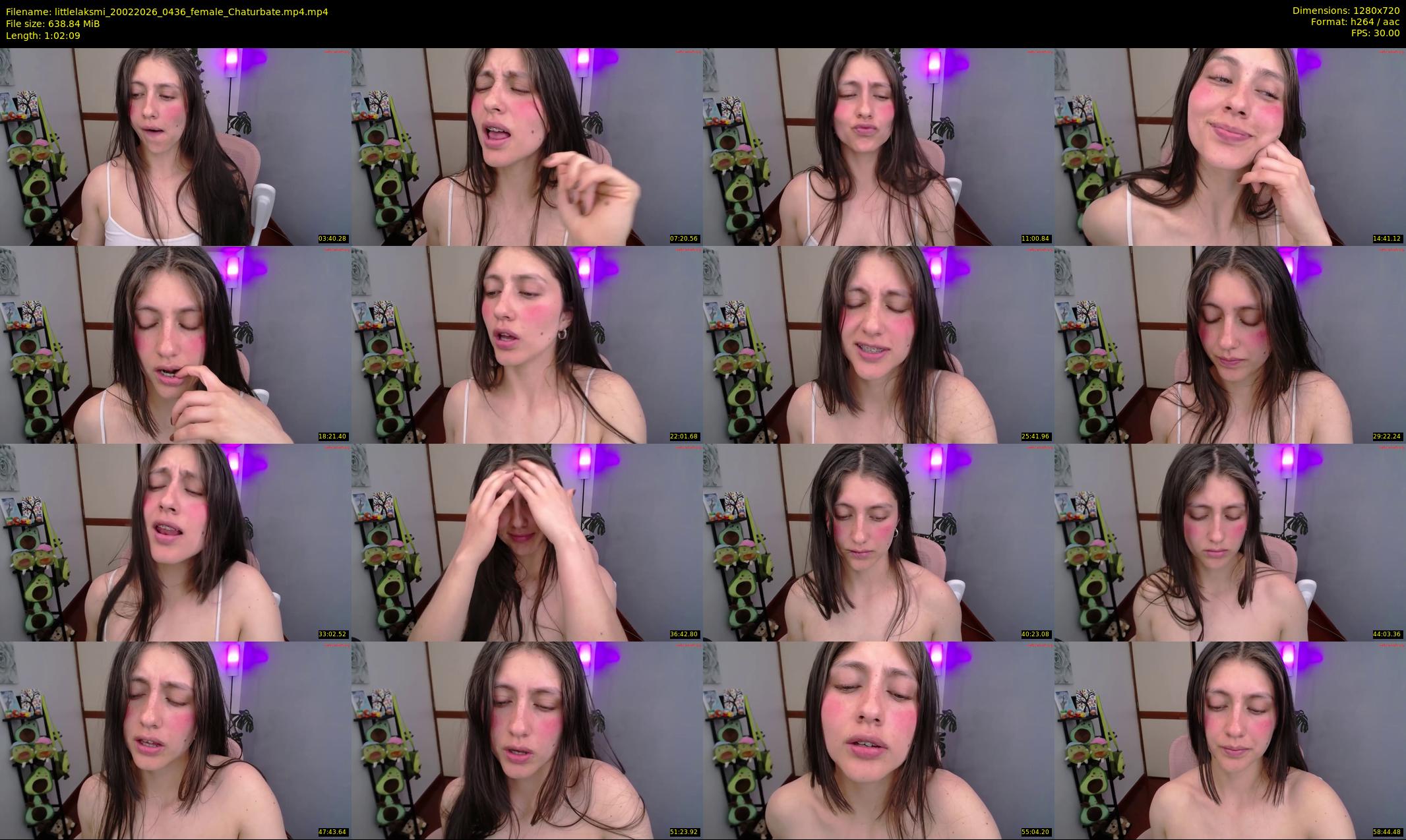 littlelaksmi — 63 minute Chaturbate female cam show recording, 720p, Feb 20, 2026