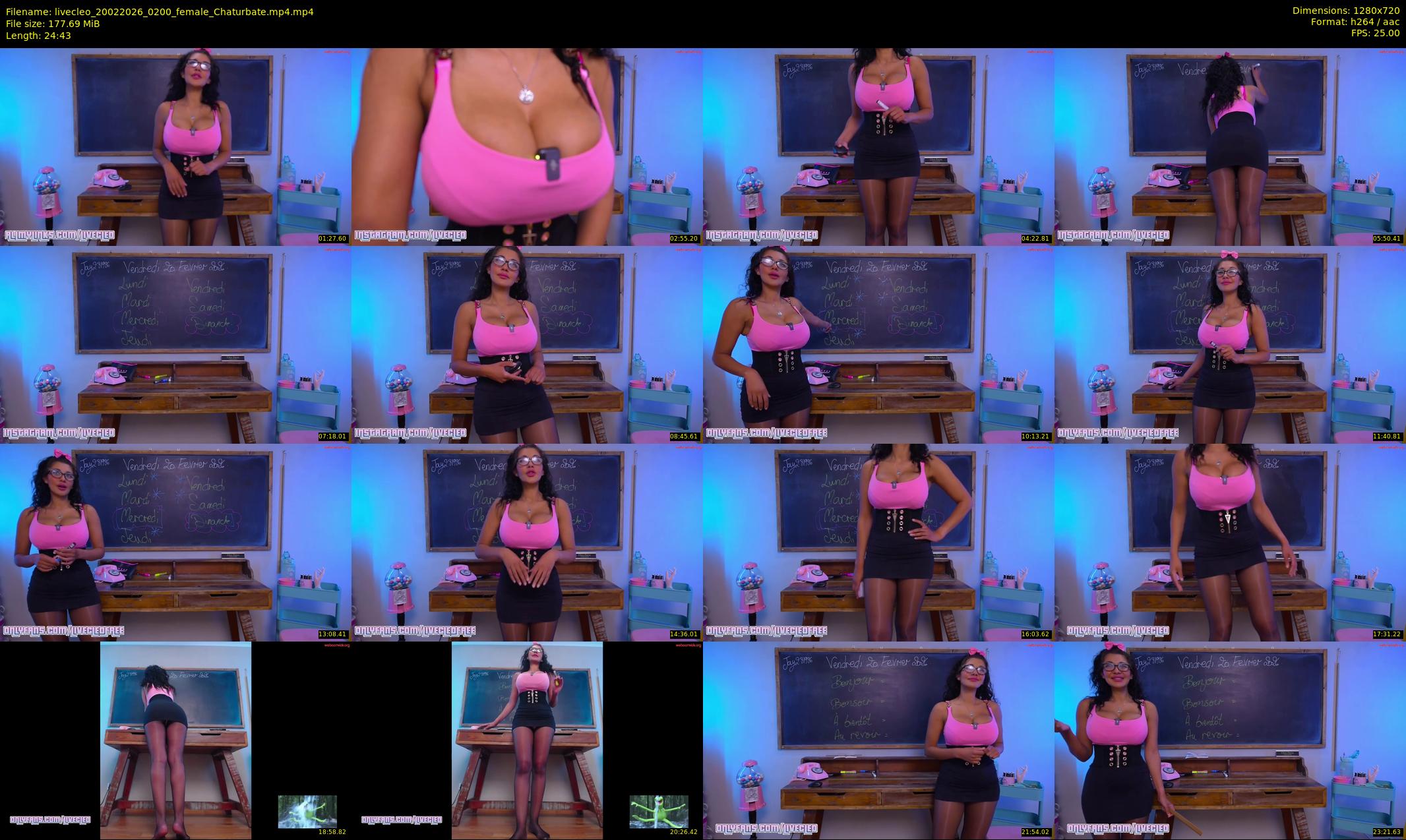 livecleo — 25 minute Chaturbate female cam show recording, 720p, Feb 20, 2026