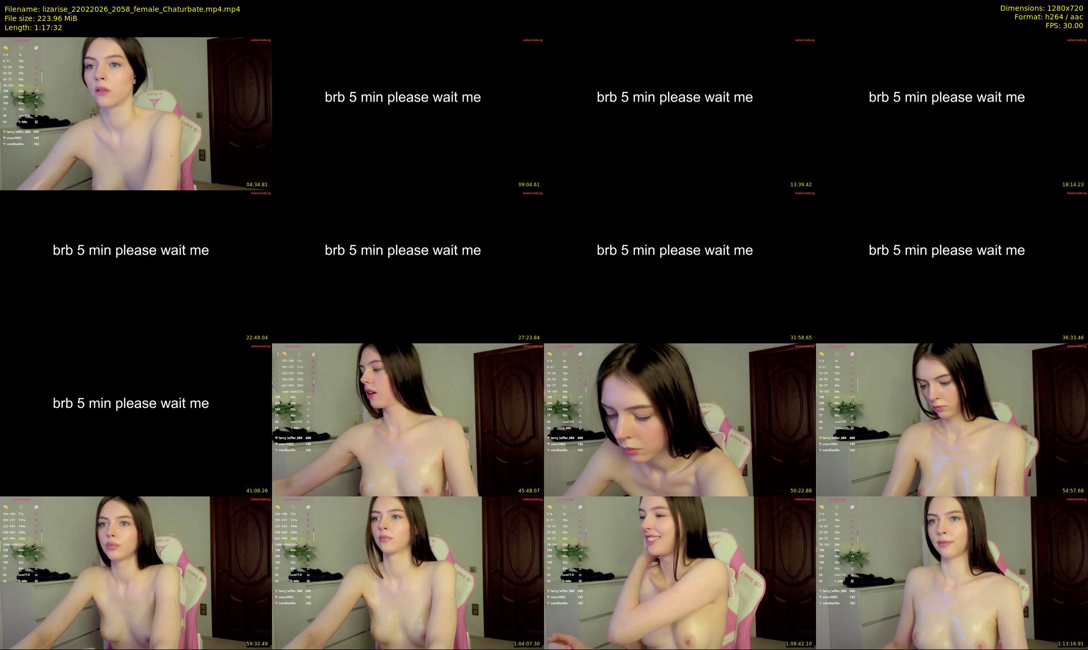 lizarise — 78 minute Chaturbate female cam show recording, 720p, Feb 22, 2026