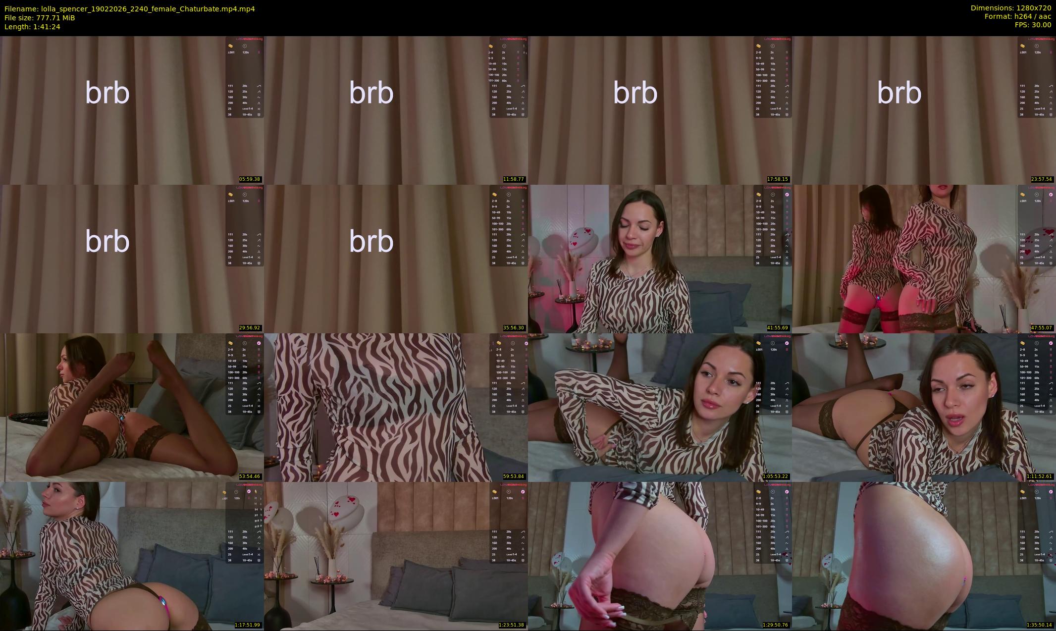 lolla_spencer — 102 minute Chaturbate female cam show recording, 720p, Feb 19, 2026