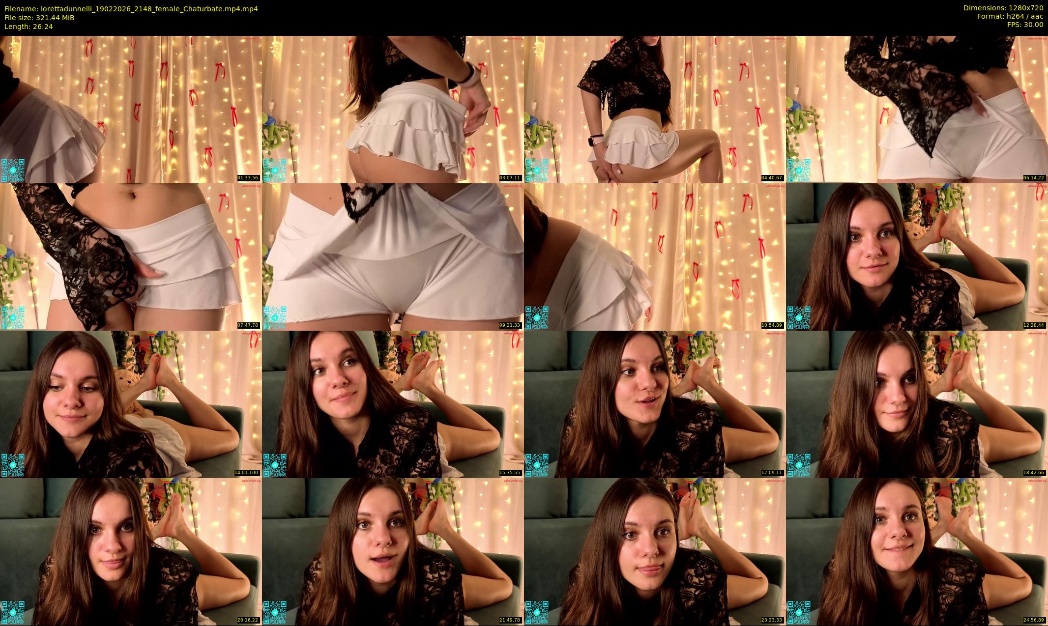 lorettadunnelli — 27 minute Chaturbate female cam show recording, 720p, Feb 19, 2026