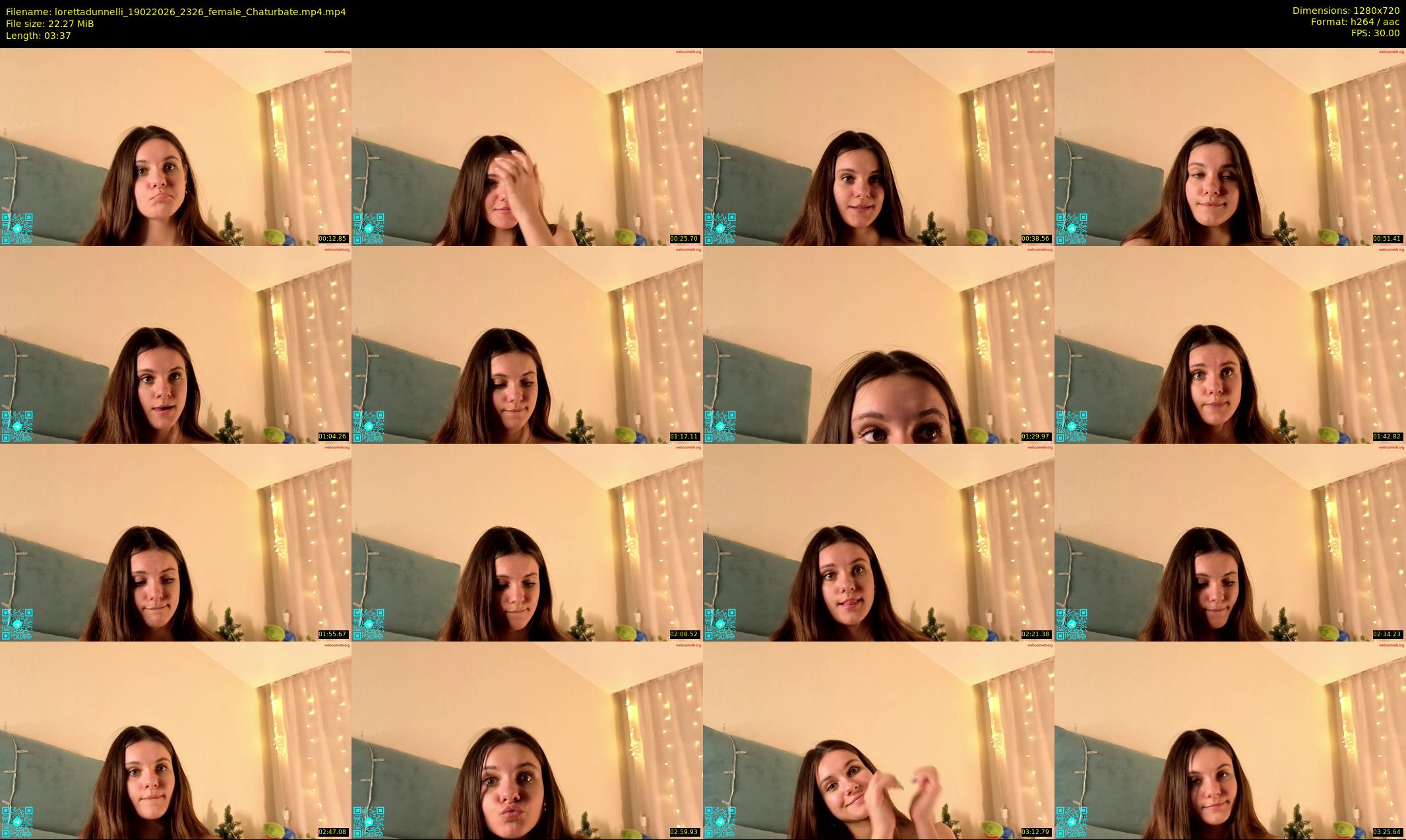 lorettadunnelli — 4 minute Chaturbate female cam show recording, 720p, Feb 19, 2026