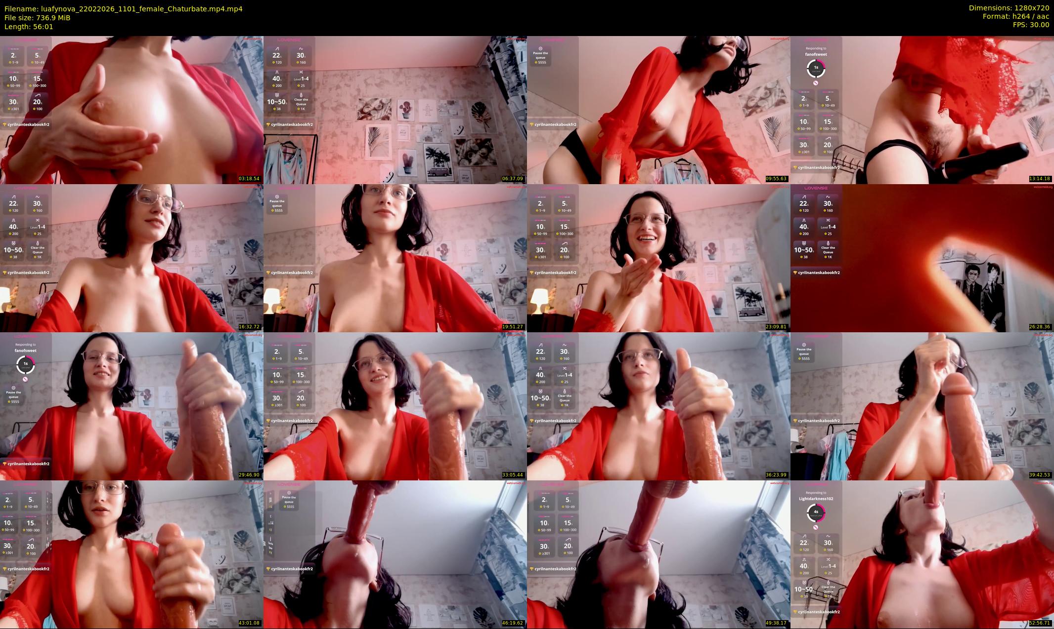 luafynova — 57 minute Chaturbate female cam show recording, 720p, Feb 22, 2026
