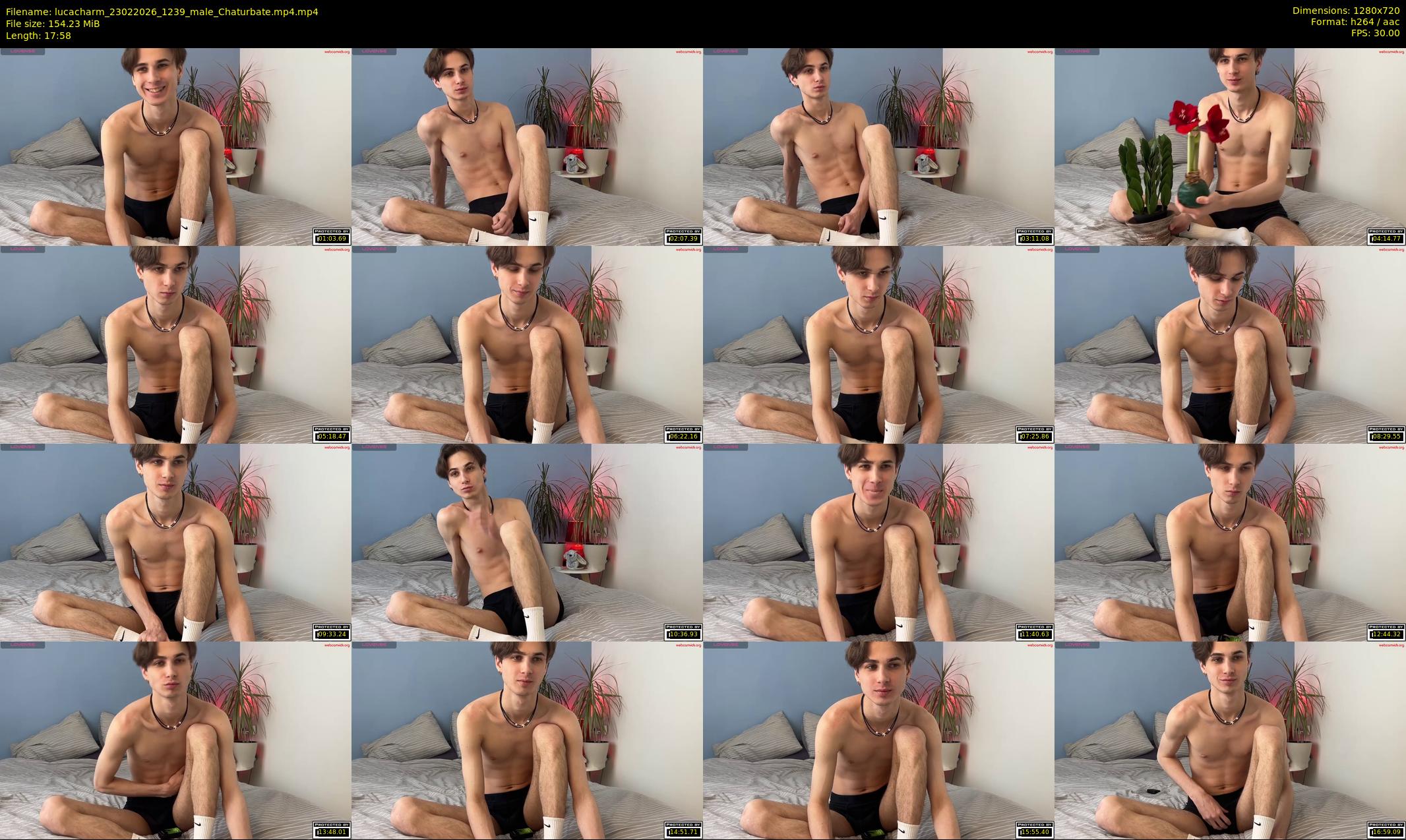 lucacharm — 18 minute Chaturbate male cam show recording, 720p, Feb 23, 2026