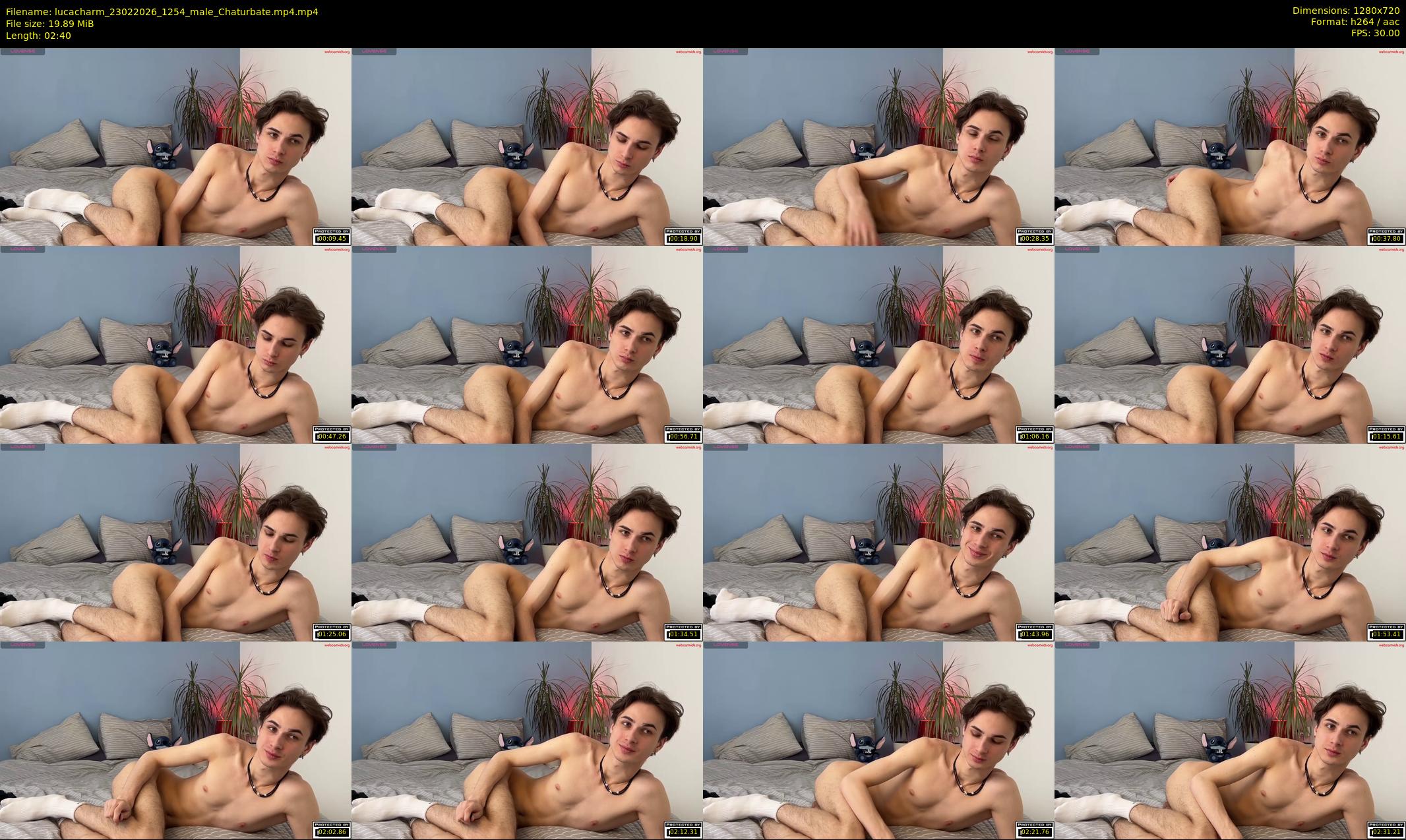 lucacharm — 3 minute Chaturbate male cam show recording, 720p, Feb 23, 2026