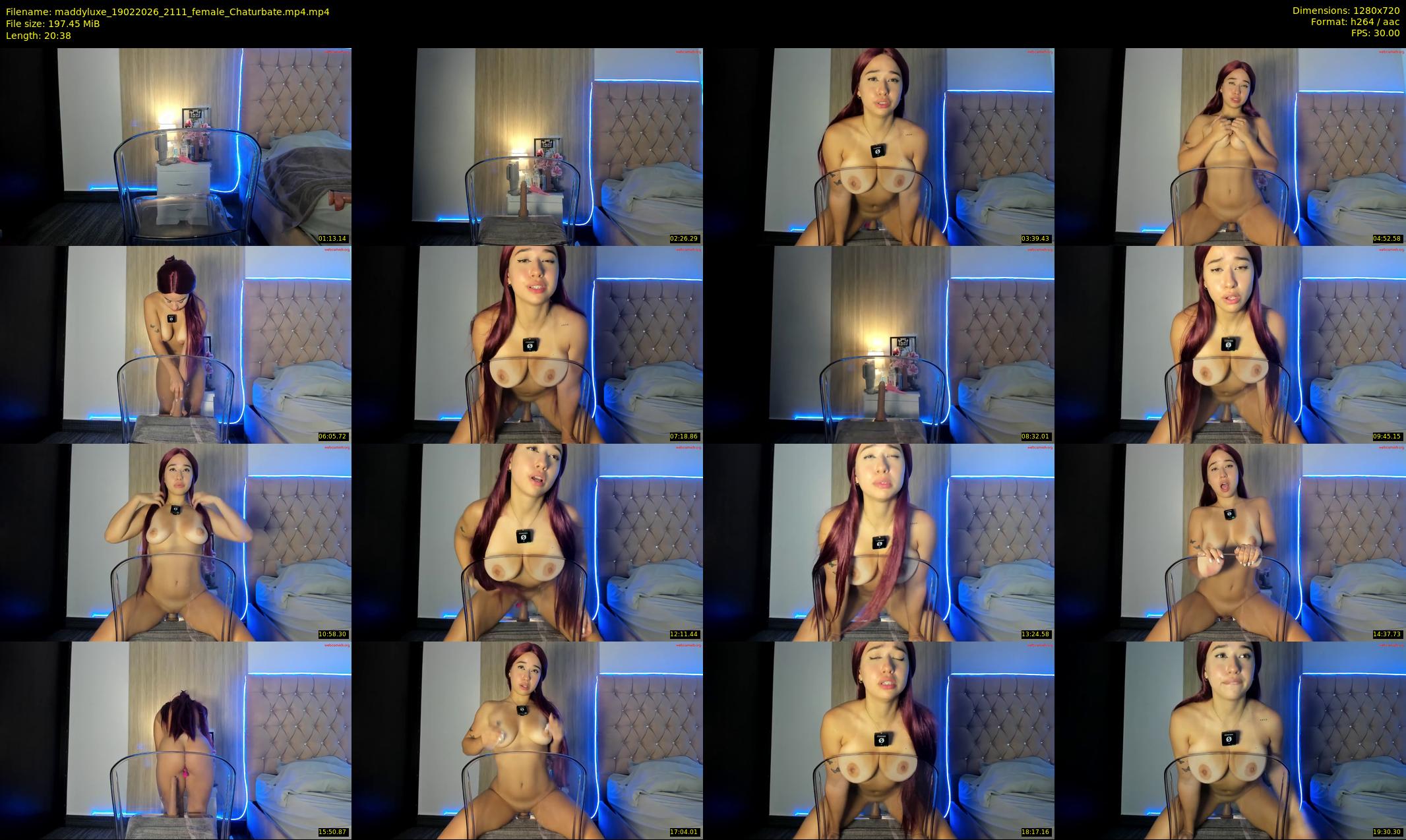 maddyluxe — 21 minute Chaturbate female cam show recording, 720p, Feb 19, 2026