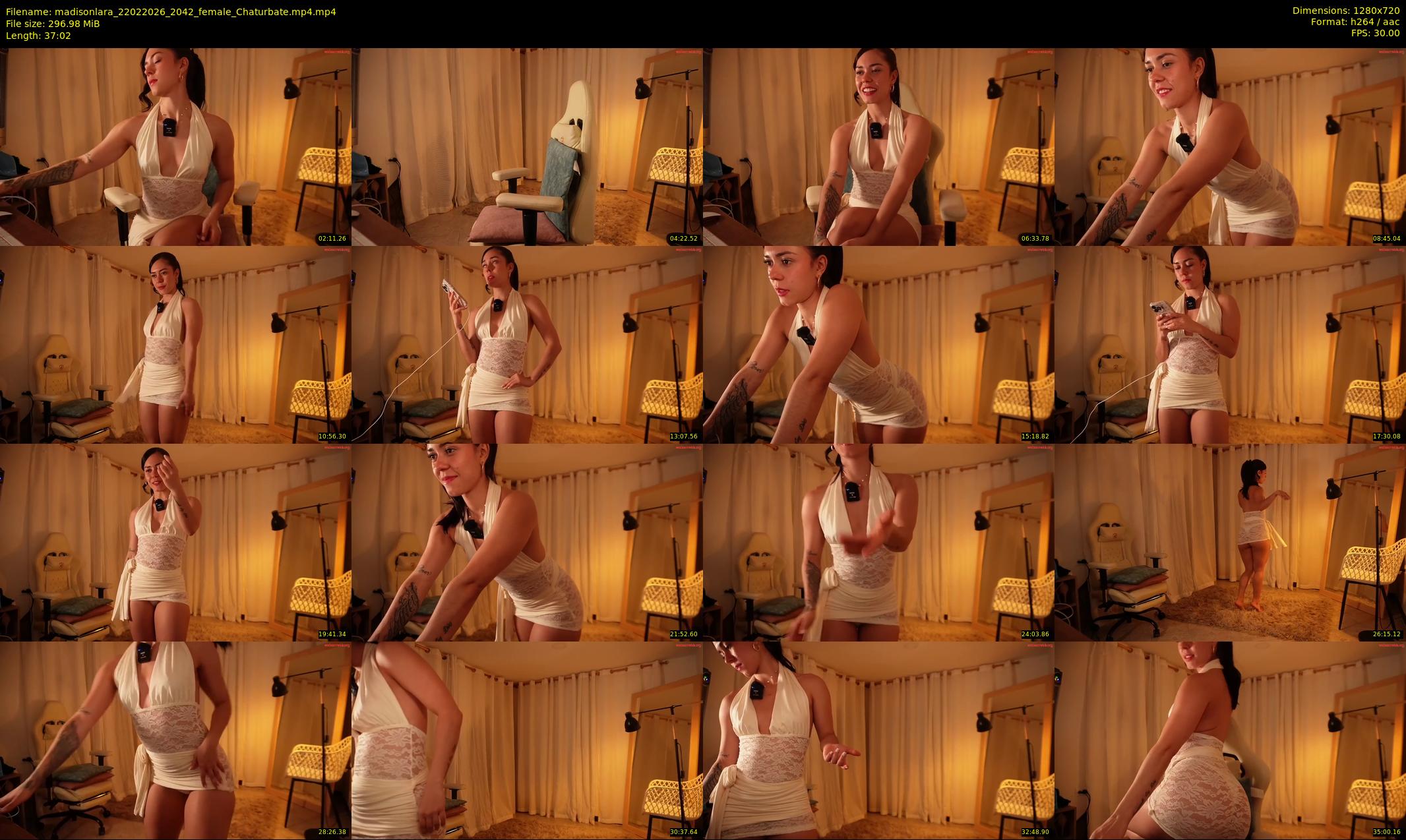 madisonlara — 38 minute Chaturbate female cam show recording, 720p, Feb 22, 2026