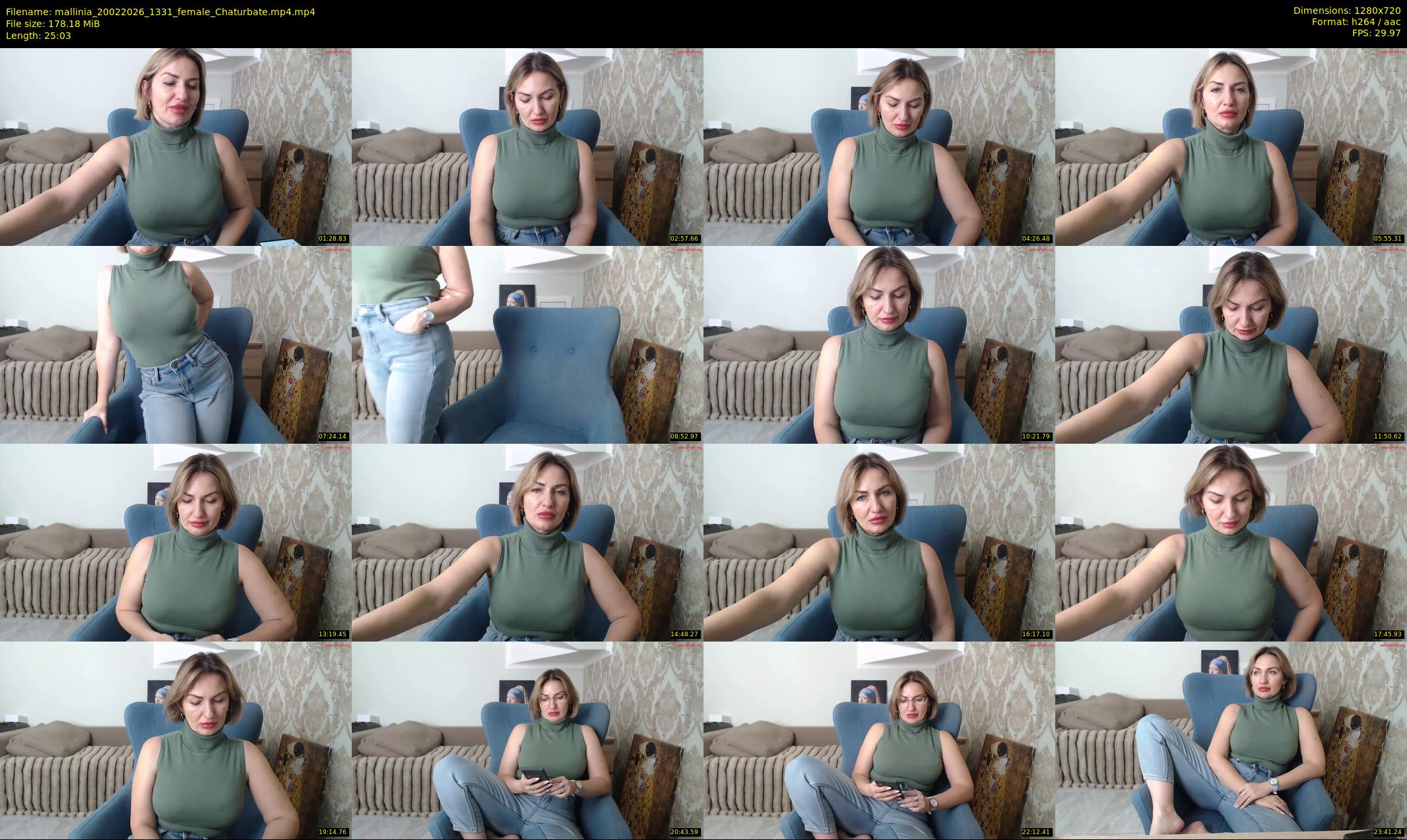 mallinia — 26 minute Chaturbate female cam show recording, 720p, Feb 20, 2026