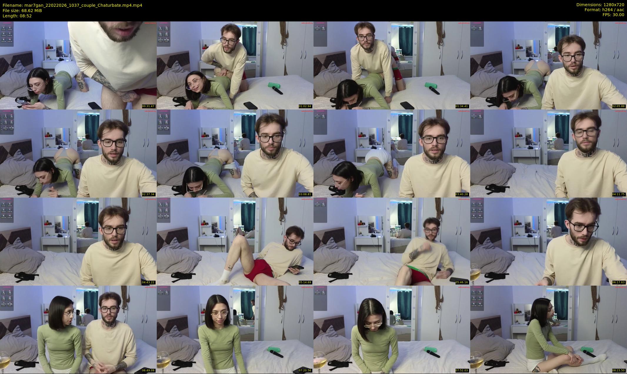 mar7gan — 9 minute Chaturbate couple cam show recording, 720p, Feb 22, 2026
