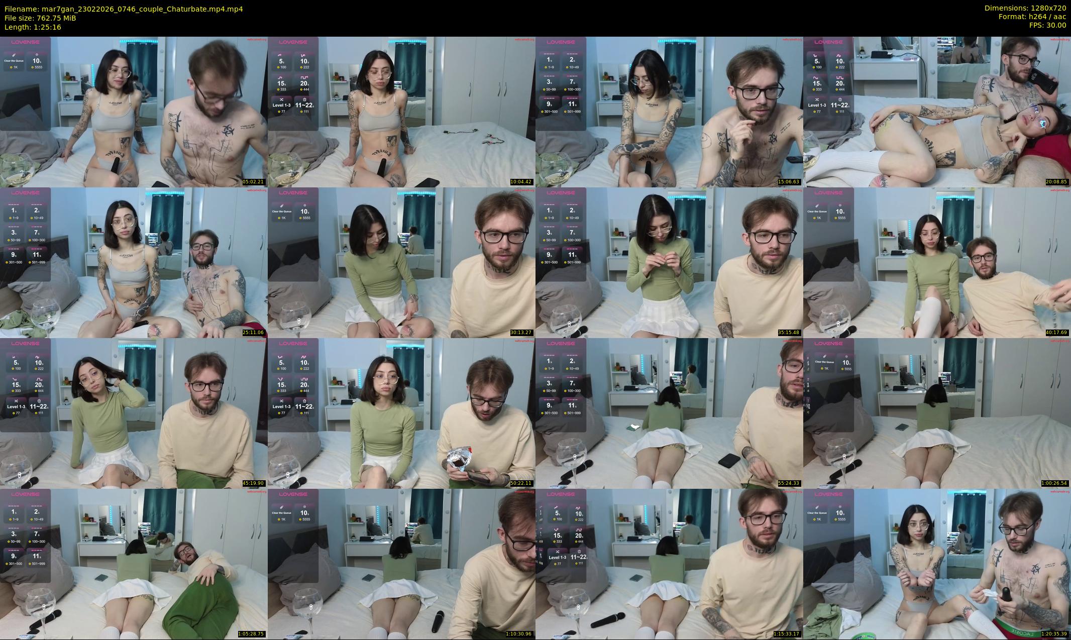 mar7gan — 86 minute Chaturbate couple cam show recording, 720p, Feb 23, 2026
