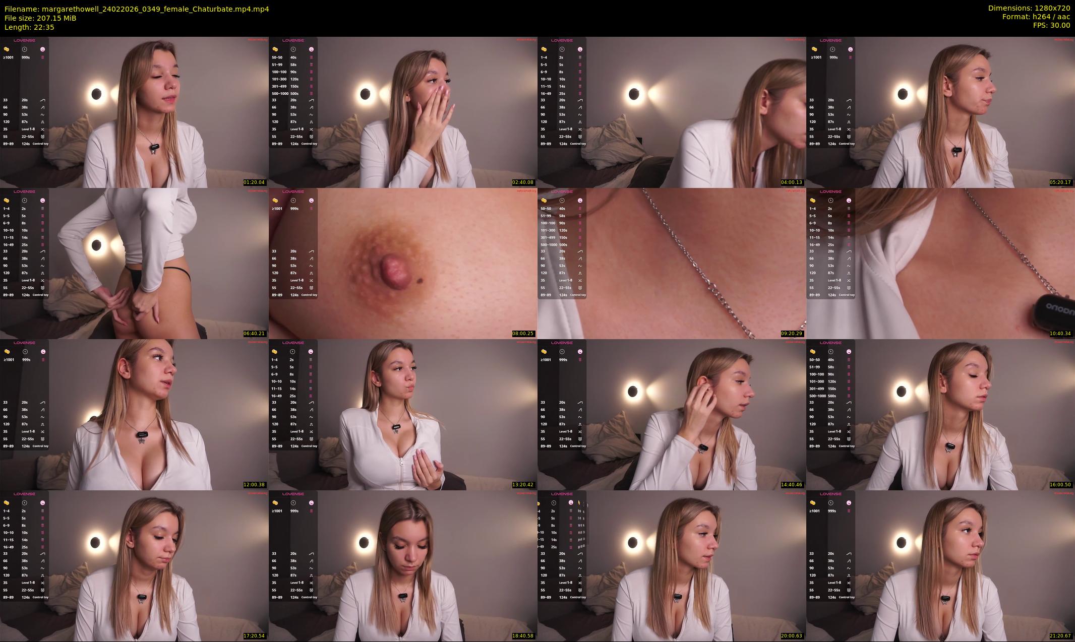 margarethowell — 23 minute Chaturbate female cam show recording, 720p, Feb 24, 2026