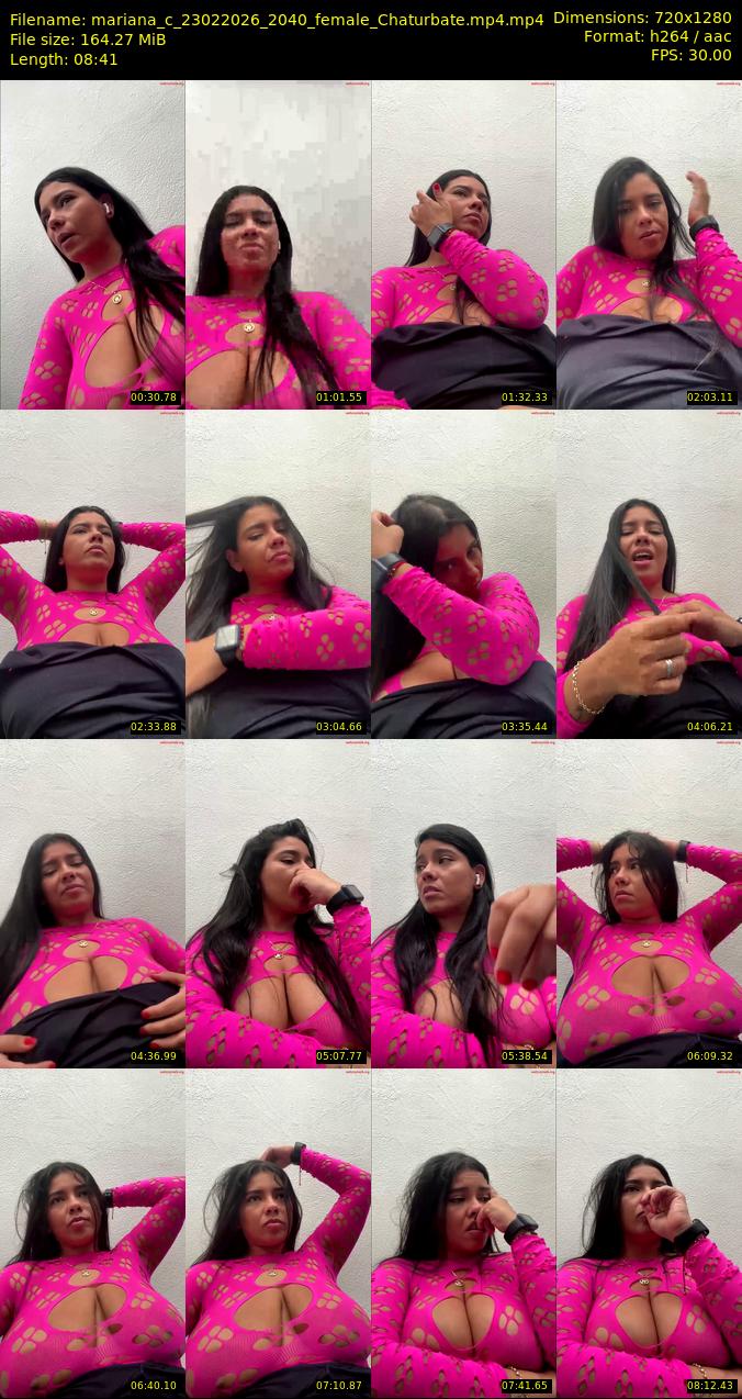 mariana_c — 9 minute Chaturbate female cam show recording, 1080p, Feb 23, 2026