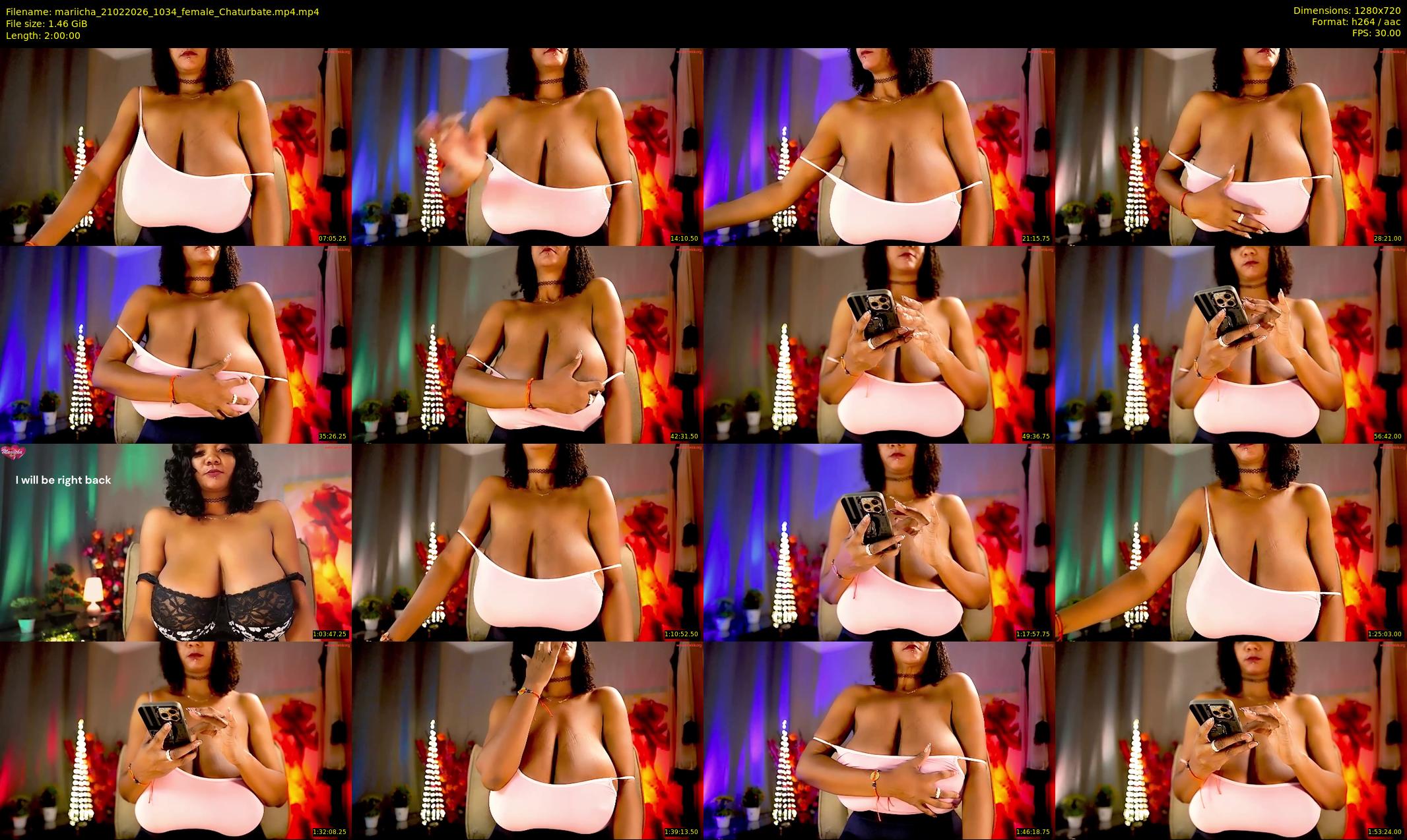 mariicha — 120 minute Chaturbate female cam show recording, 720p, Feb 21, 2026