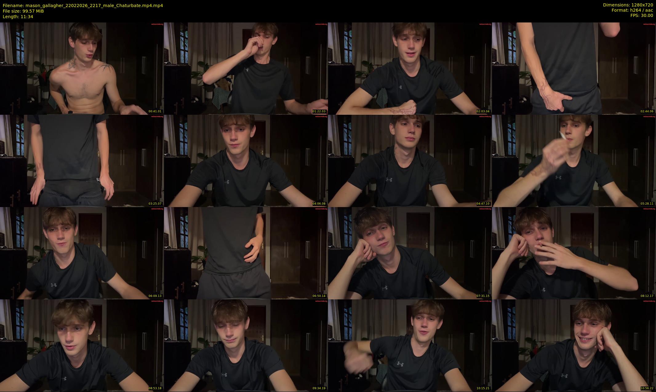 mason_gallagher — 12 minute Chaturbate male cam show recording, 720p, Feb 22, 2026