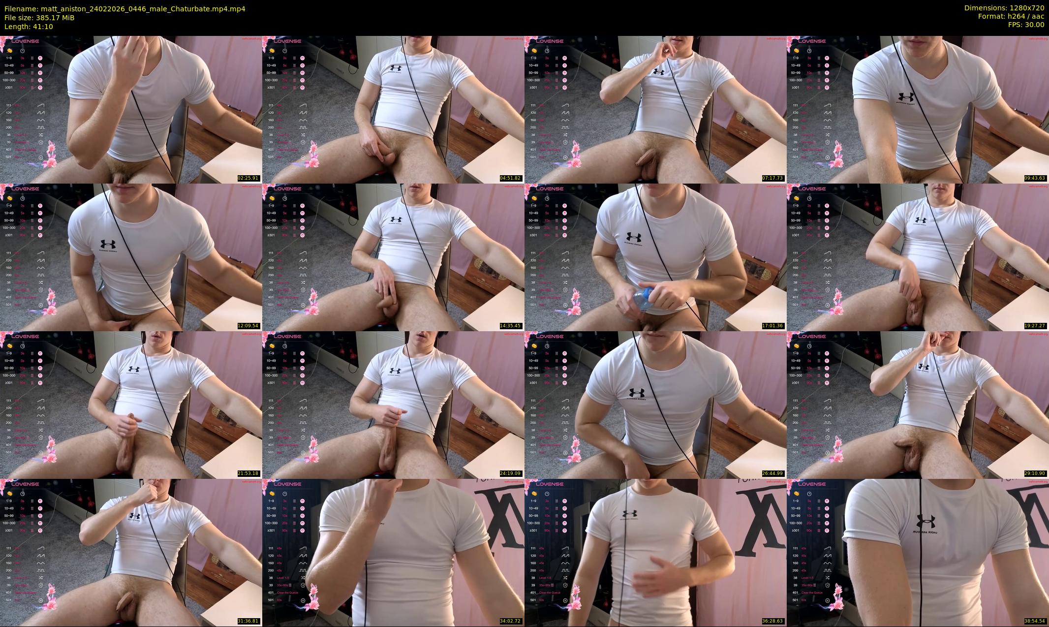 matt_aniston — 42 minute Chaturbate male cam show recording, 720p, Feb 24, 2026