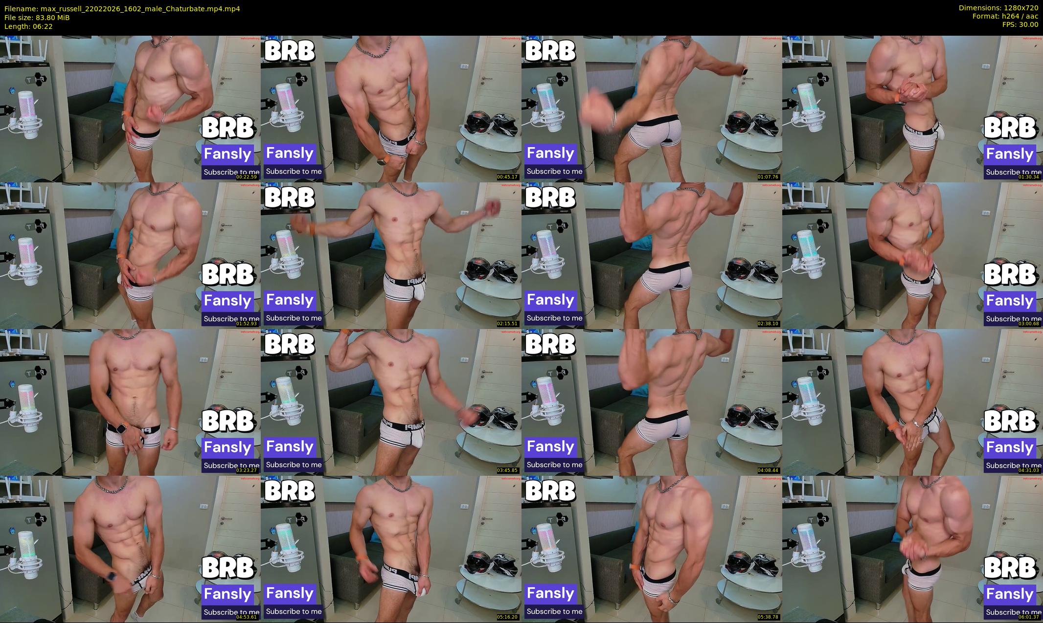 max_russell — 7 minute Chaturbate male cam show recording, 720p, Feb 22, 2026
