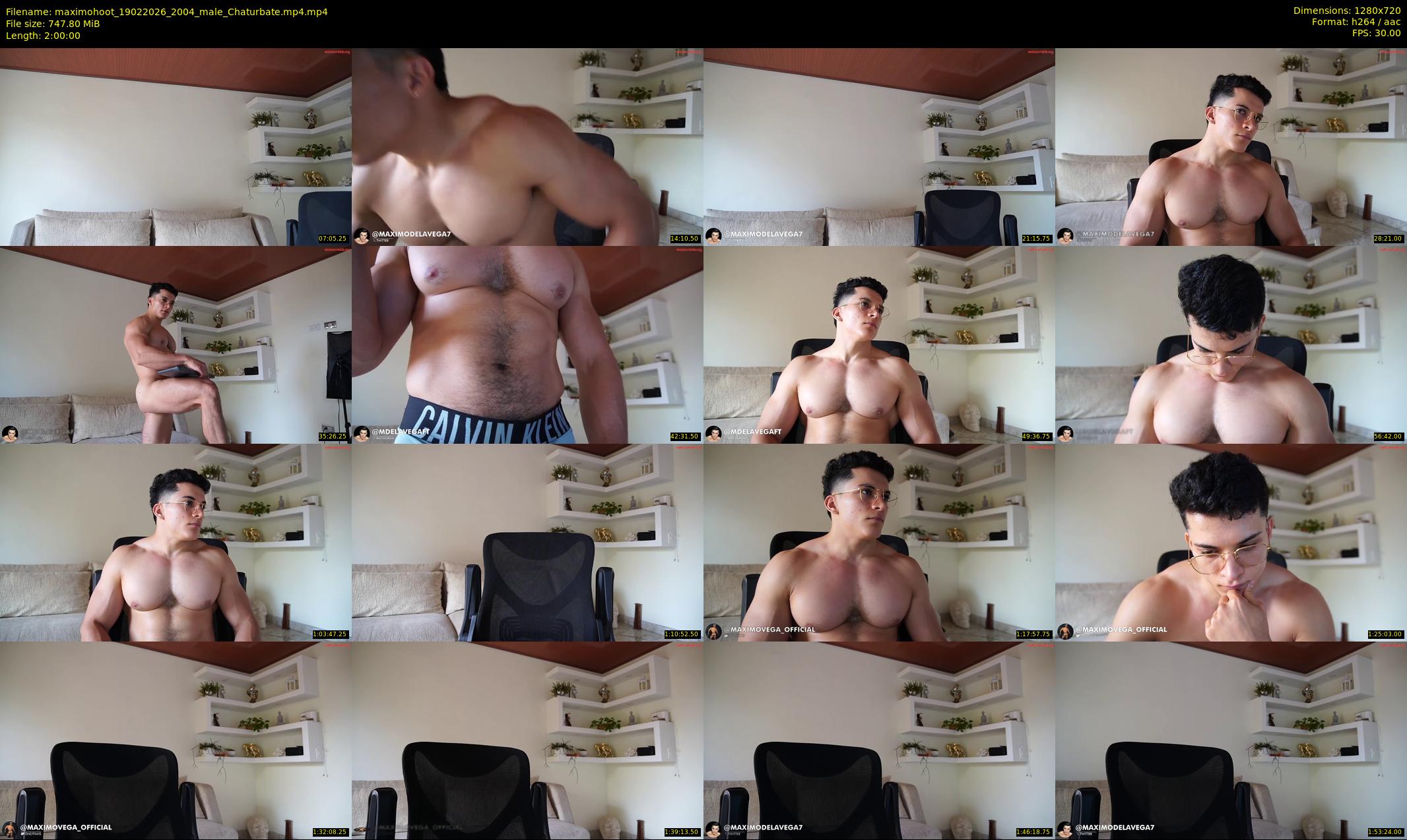 maximohoot — 120 minute Chaturbate male cam show recording, 720p, Feb 19, 2026