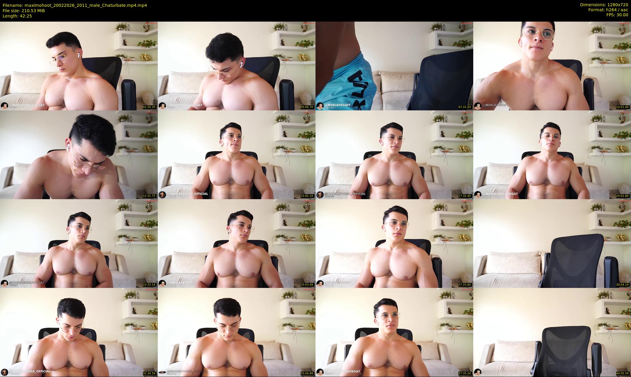 maximohoot — 43 minute Chaturbate male cam show recording, 720p, Feb 20, 2026