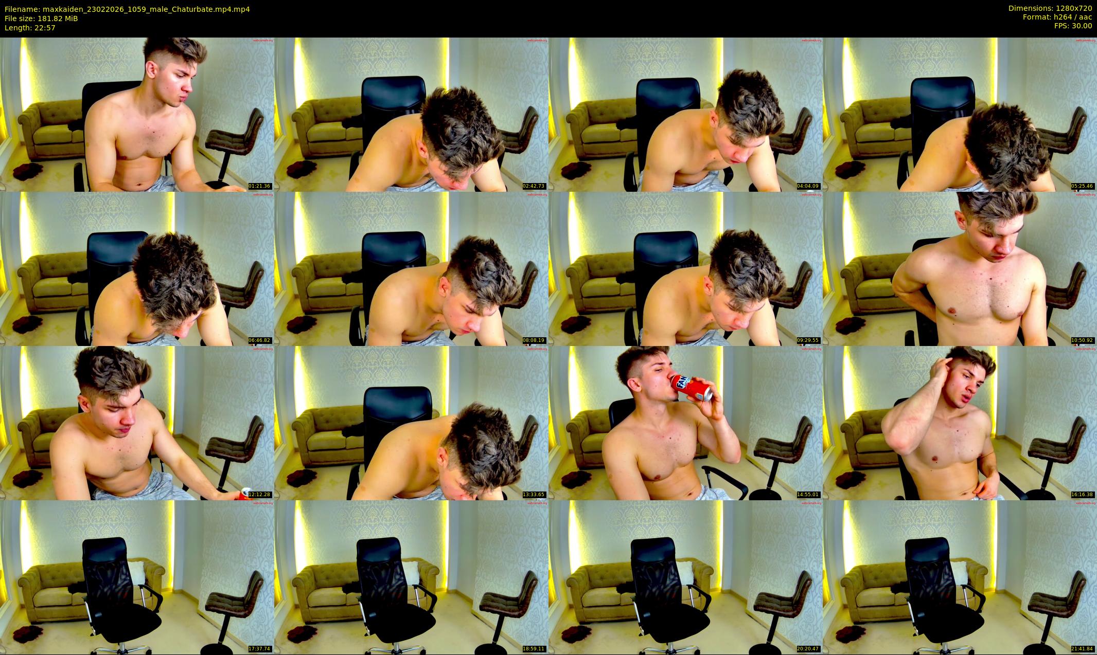 maxkaiden — 23 minute Chaturbate male cam show recording, 720p, Feb 23, 2026