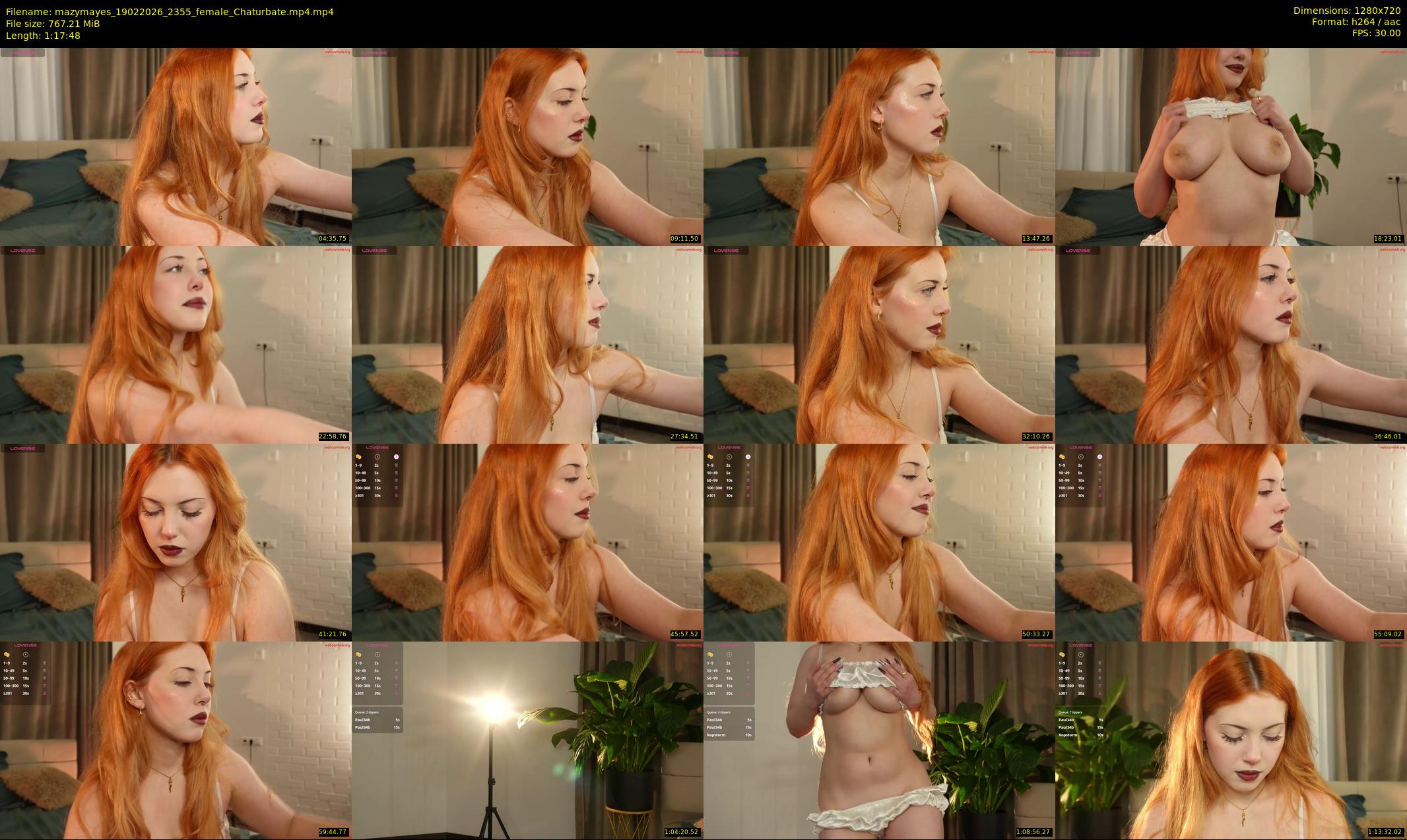 mazymayes — 78 minute Chaturbate female cam show recording, 720p, Feb 19, 2026