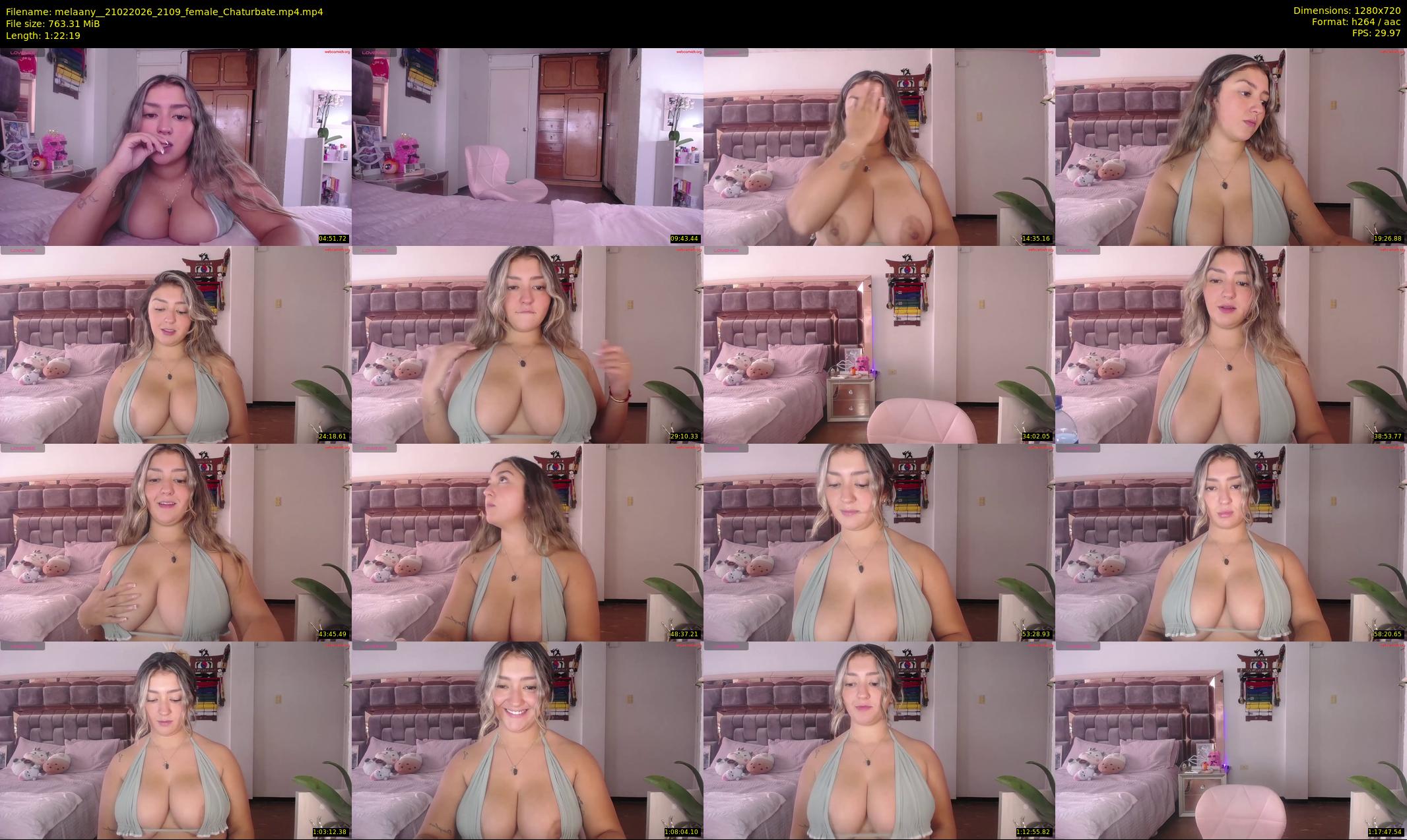melaany_ — 83 minute Chaturbate female cam show recording, 720p, Feb 21, 2026