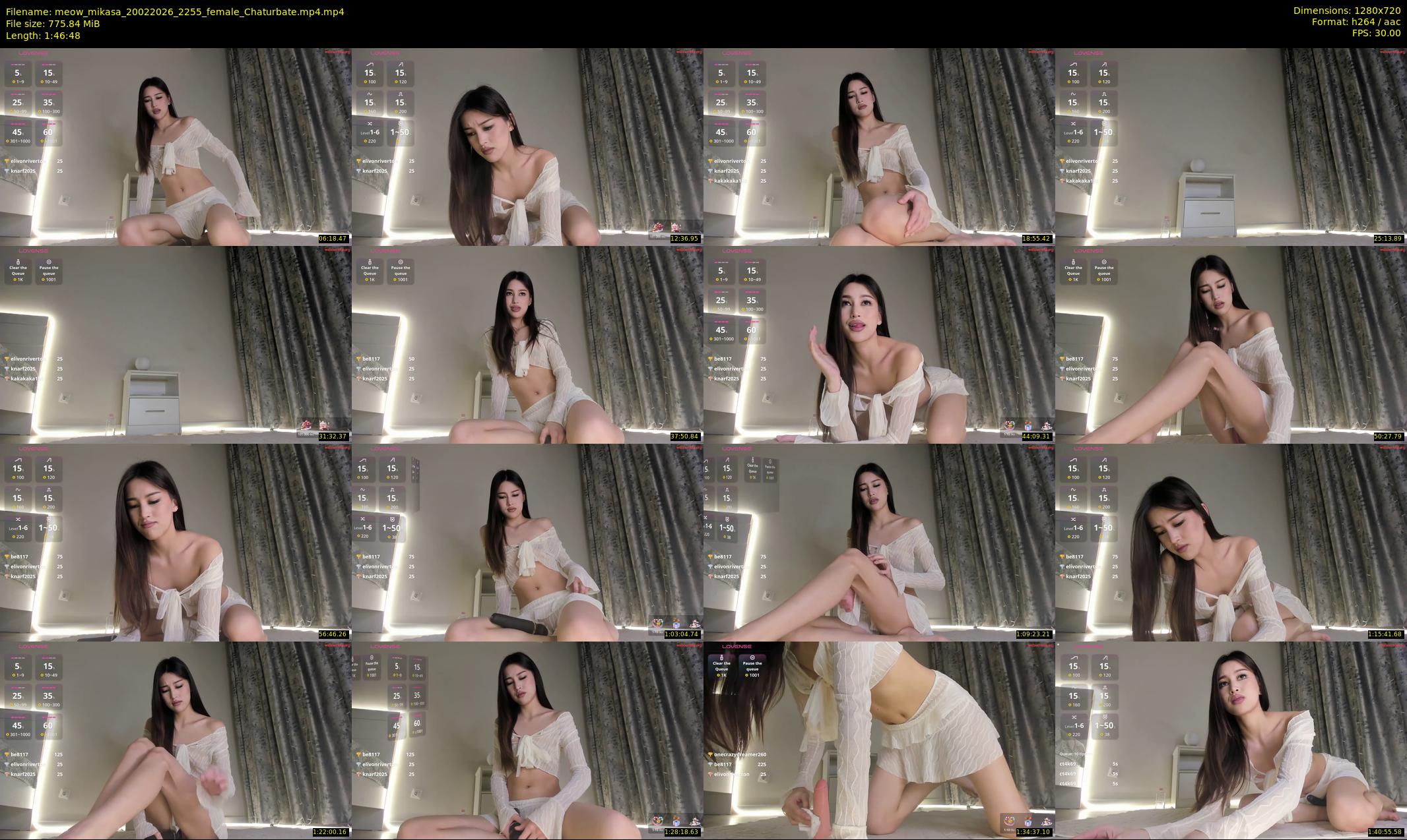 meow_mikasa — 107 minute Chaturbate female cam show recording, 720p, Feb 20, 2026