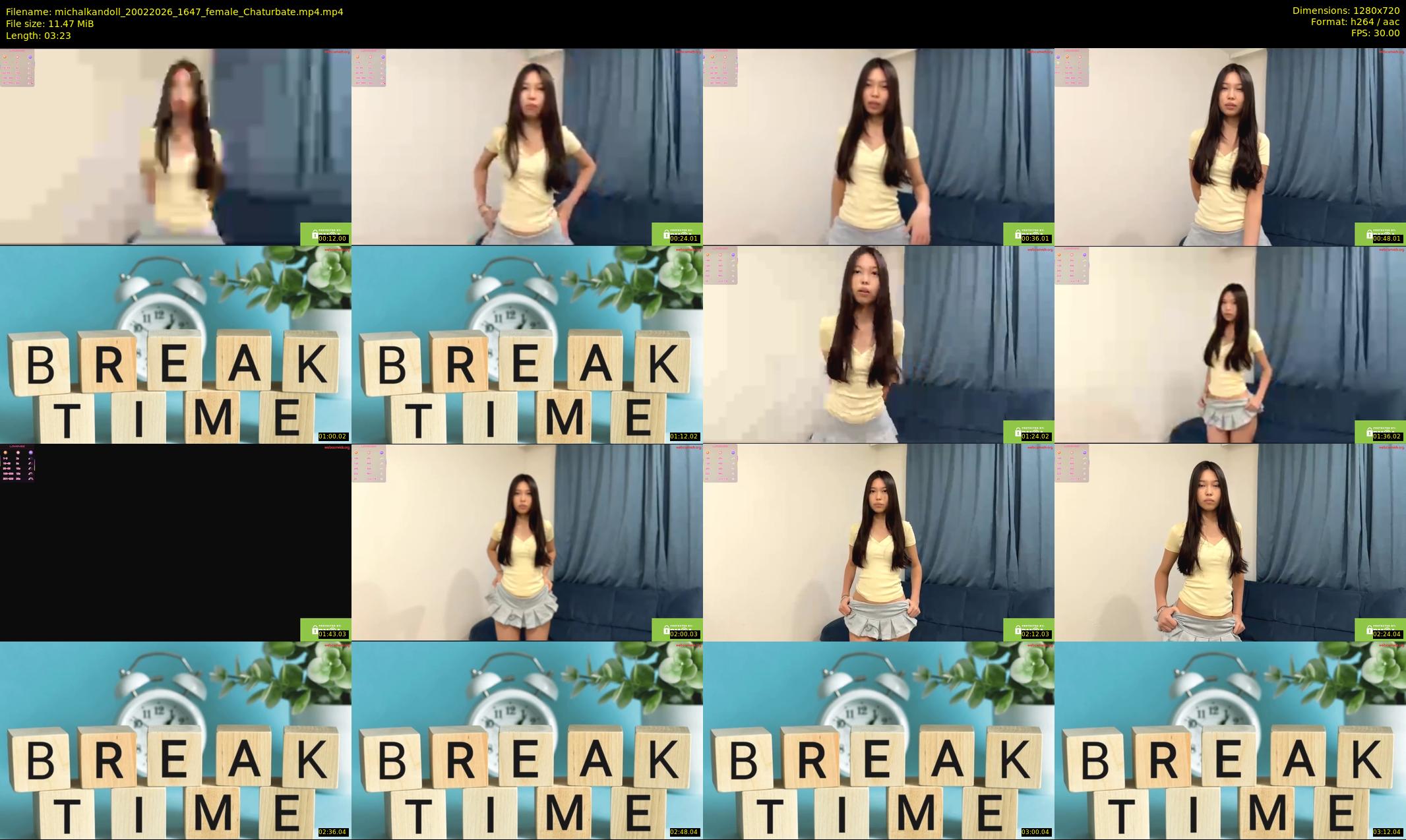 michalkandoll — 4 minute Chaturbate female cam show recording, 720p, Feb 20, 2026