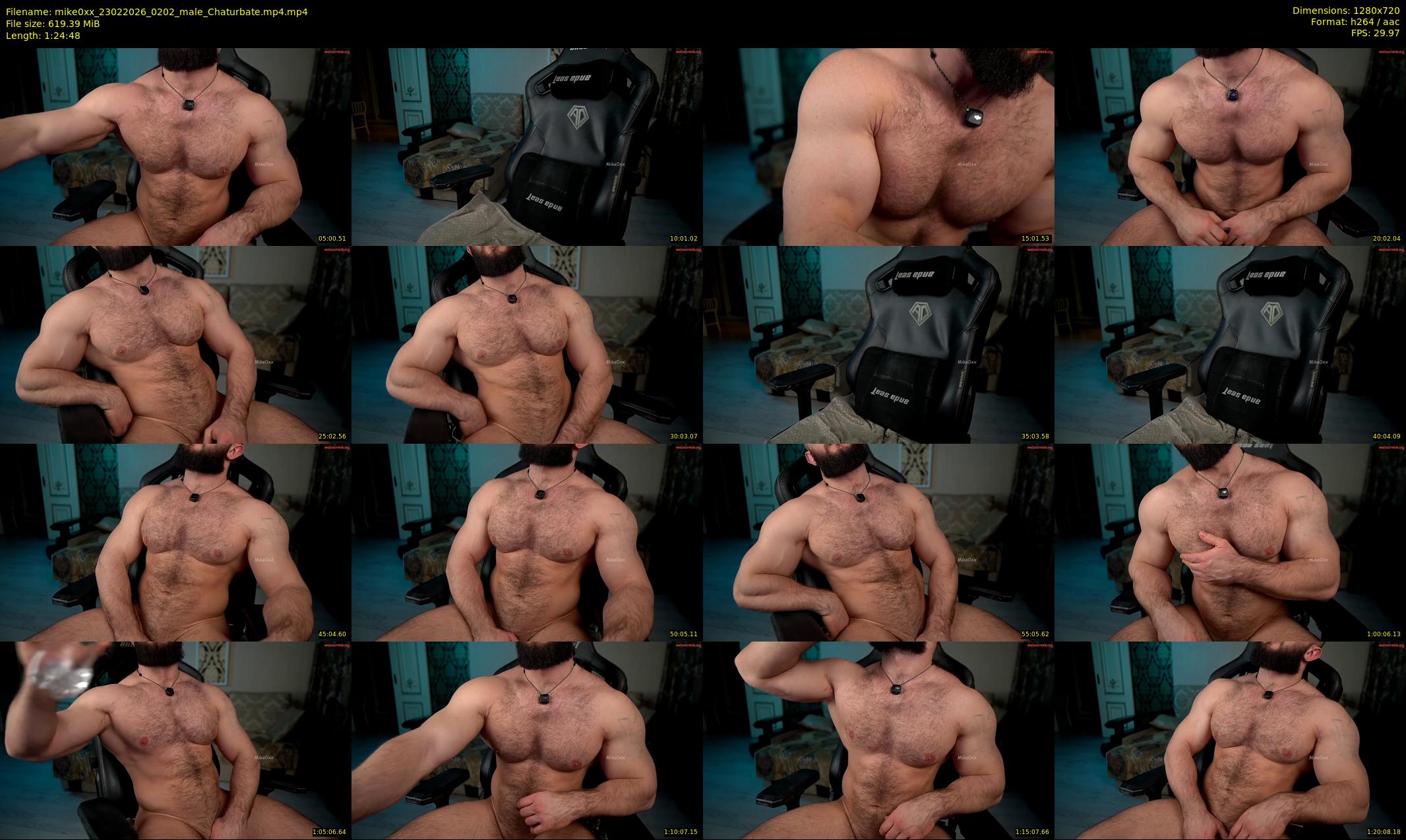 mike0xx — 85 minute Chaturbate male cam show recording, 720p, Feb 23, 2026
