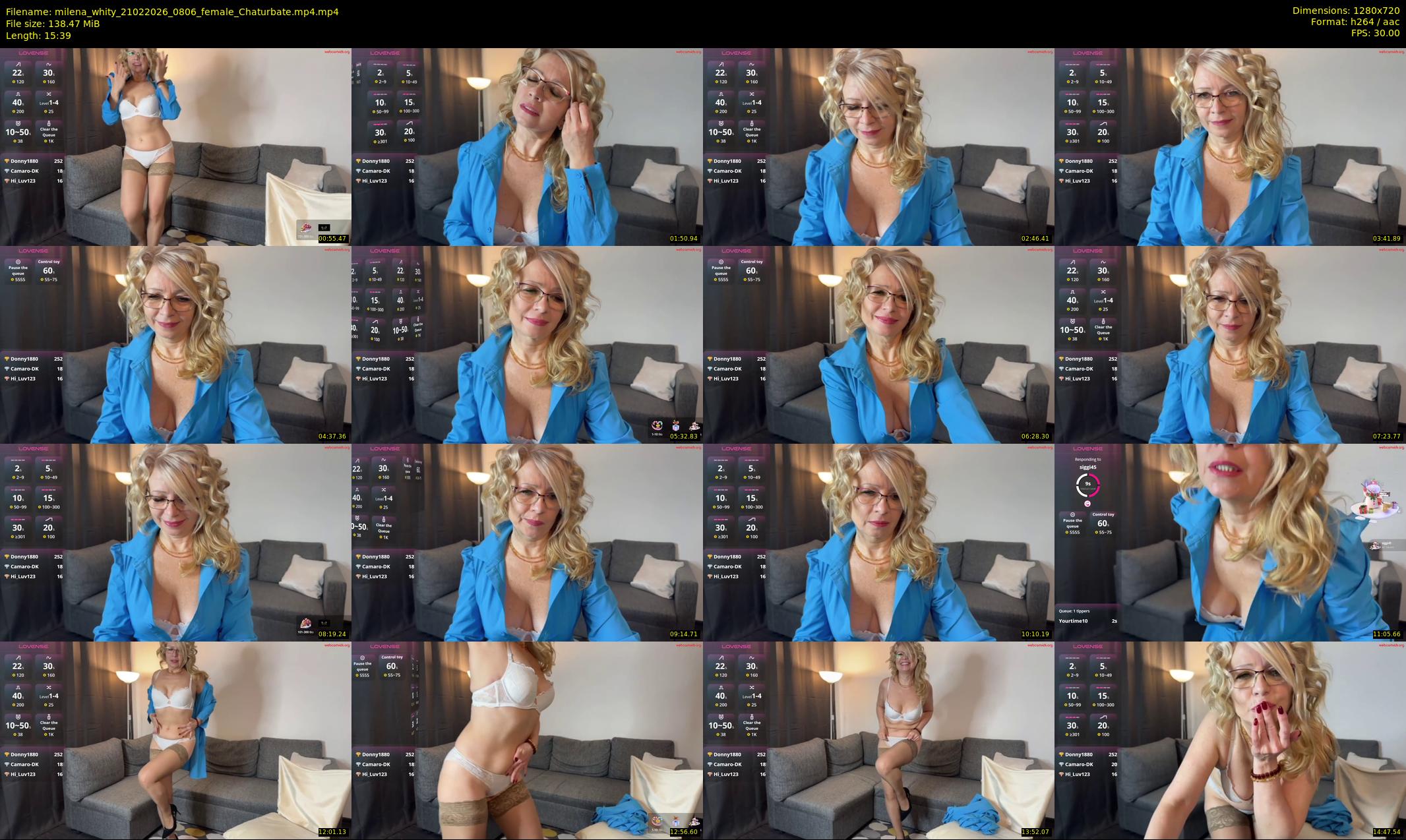 milena_whity — 16 minute Chaturbate female cam show recording, 720p, Feb 21, 2026